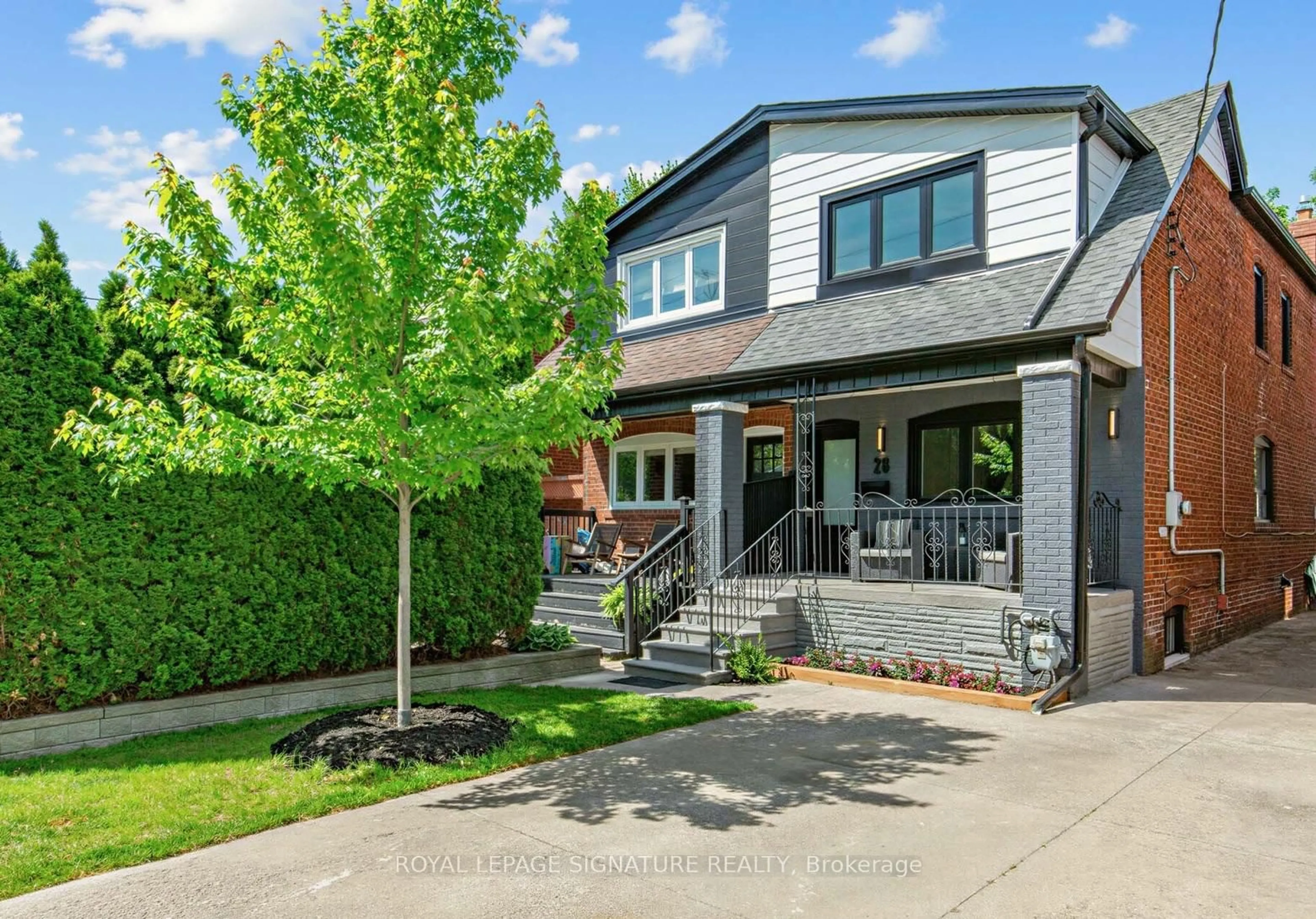 Home with brick exterior material, street for 28 Durant Ave, Toronto Ontario M4J 4V9