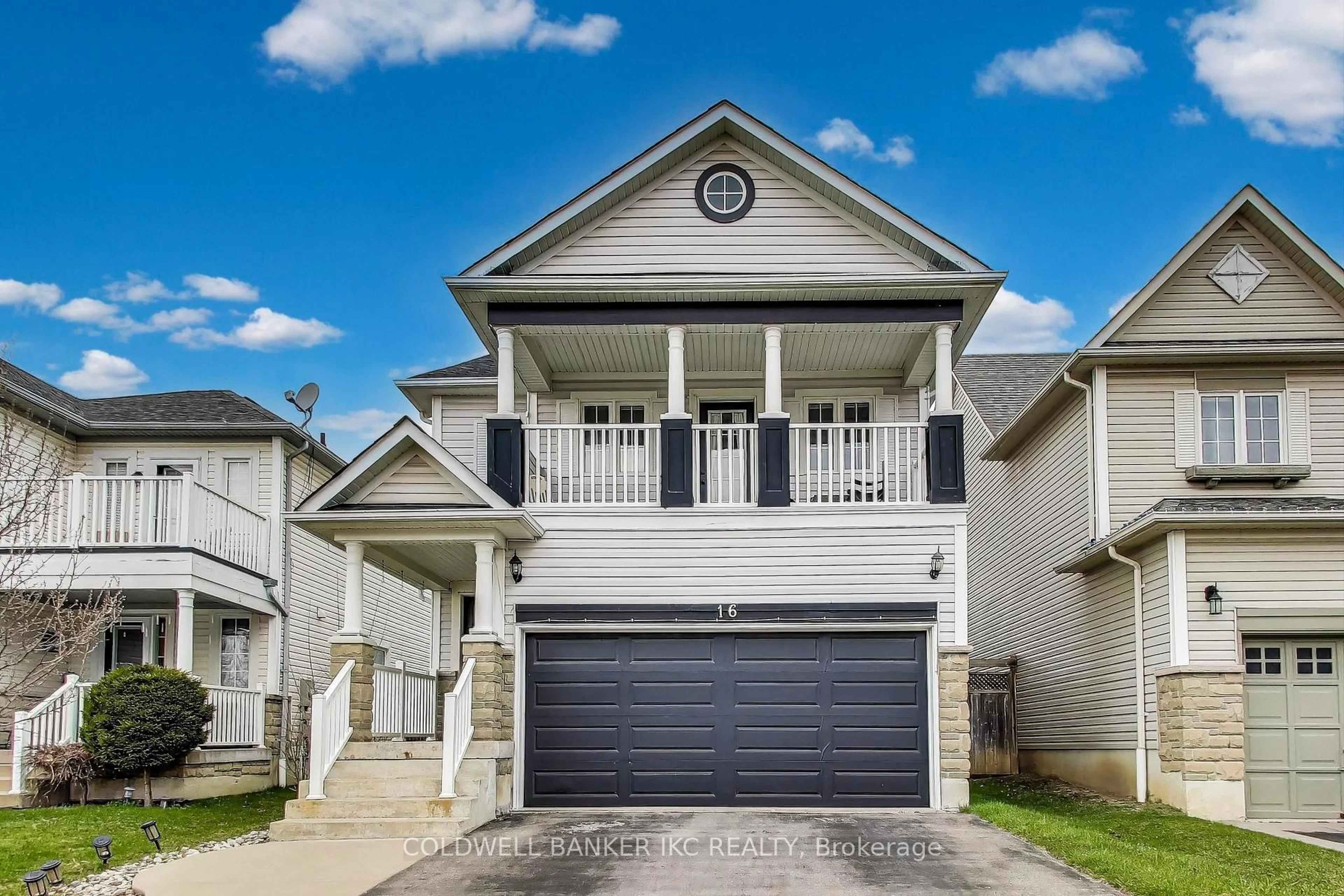 Home with vinyl exterior material, street for 16 Melina Lane, Whitby Ontario L1M 2H8