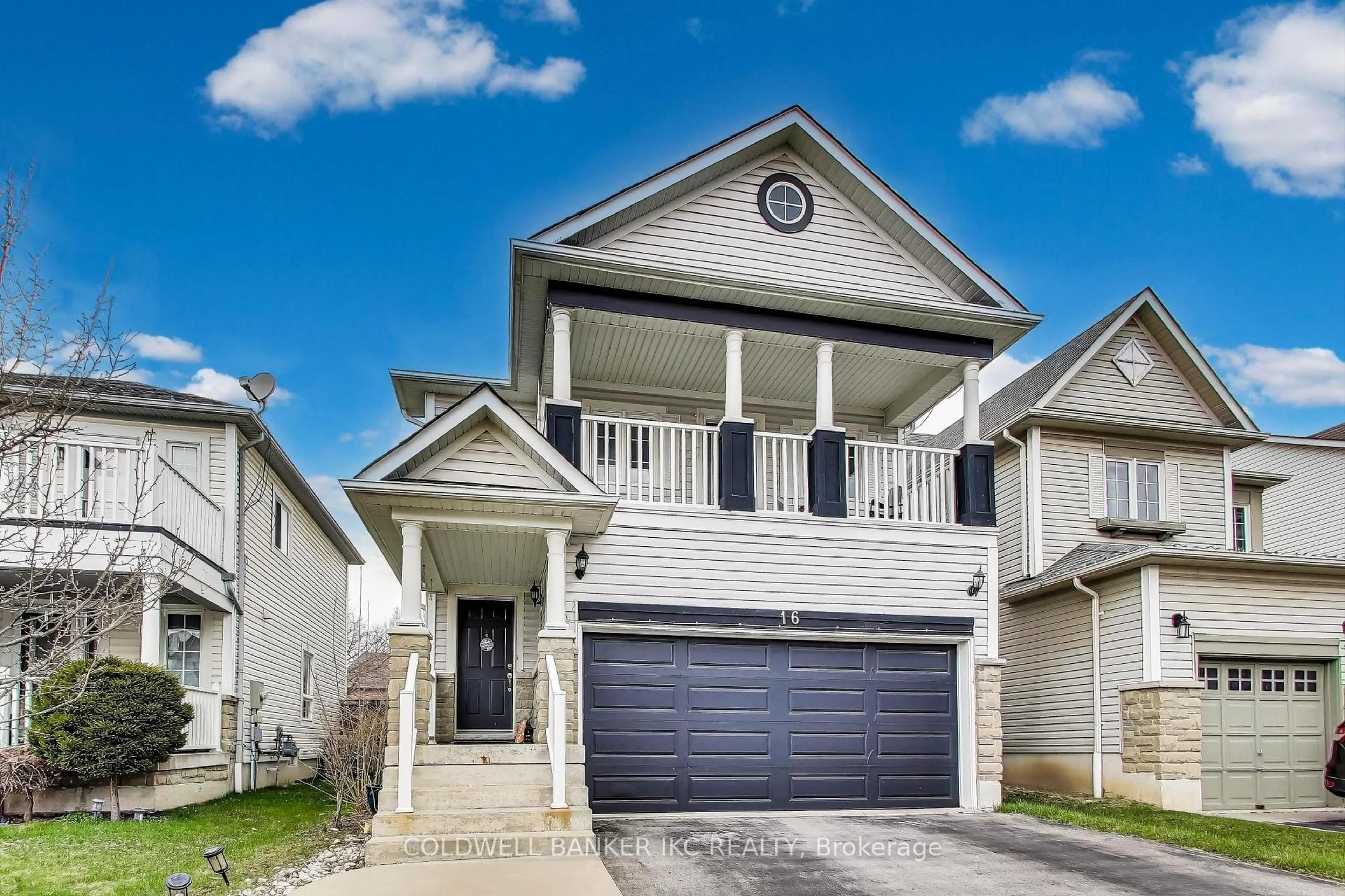 Home with vinyl exterior material, street for 16 Melina Lane, Whitby Ontario L1M 2H8