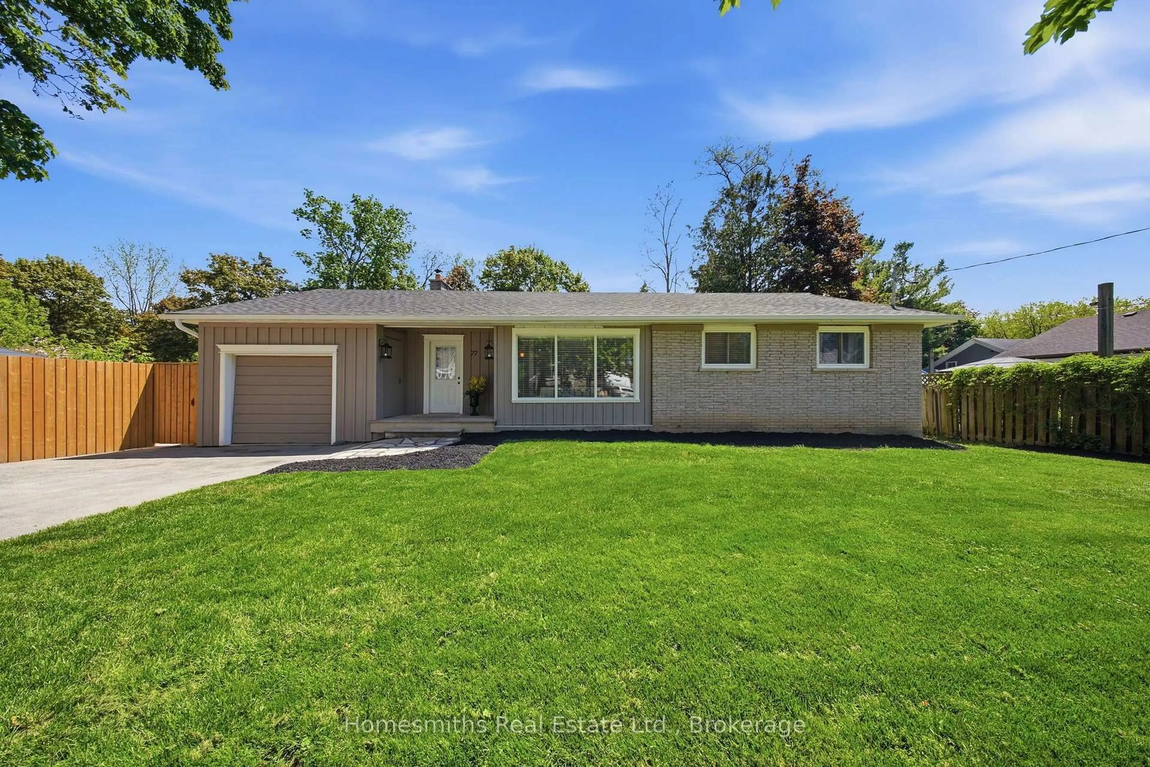 Home with vinyl exterior material, street for 77 George St, Clarington Ontario L1B 1H9