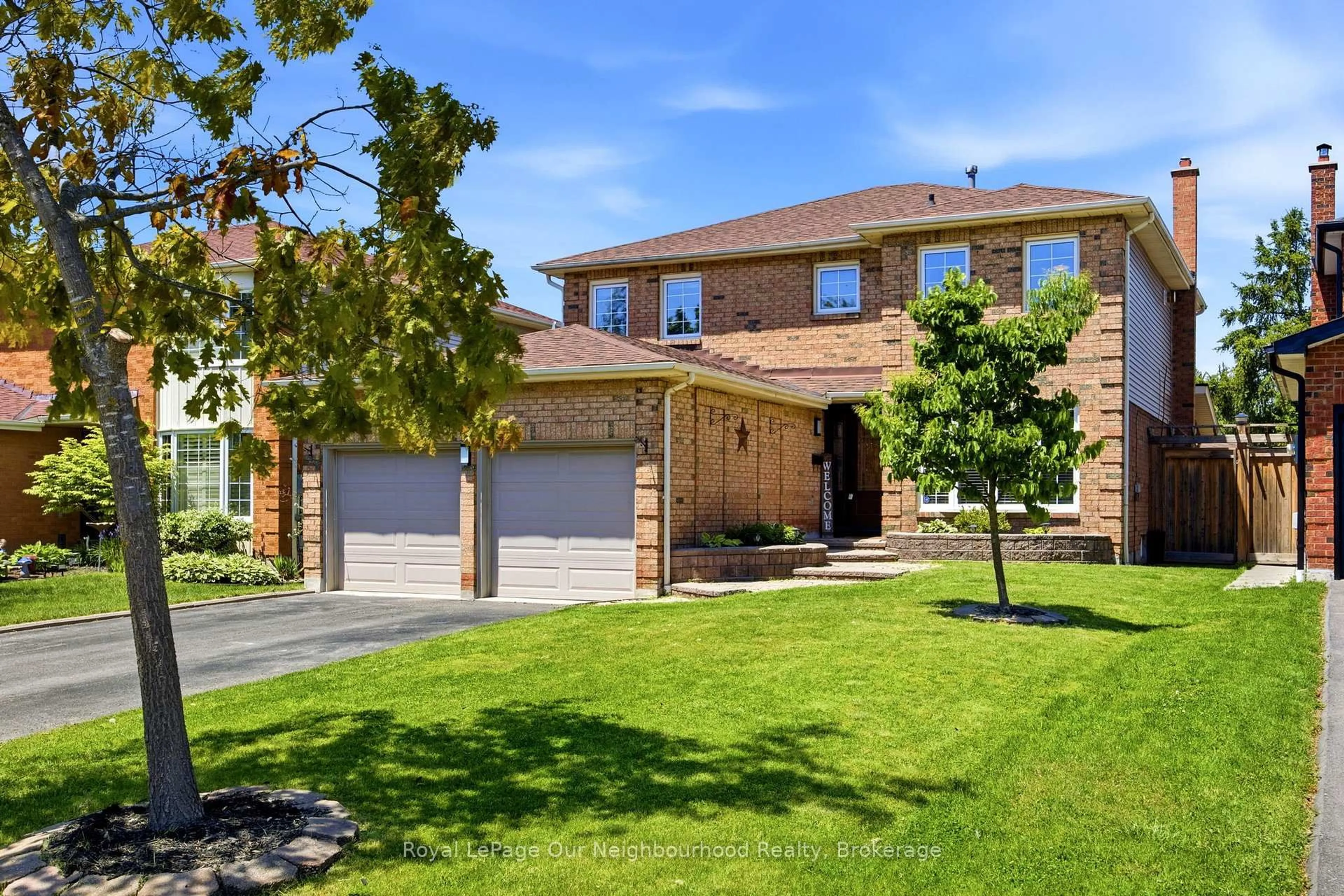 Home with brick exterior material, street for 5 Catherine Dr, Whitby Ontario L1R 1K8