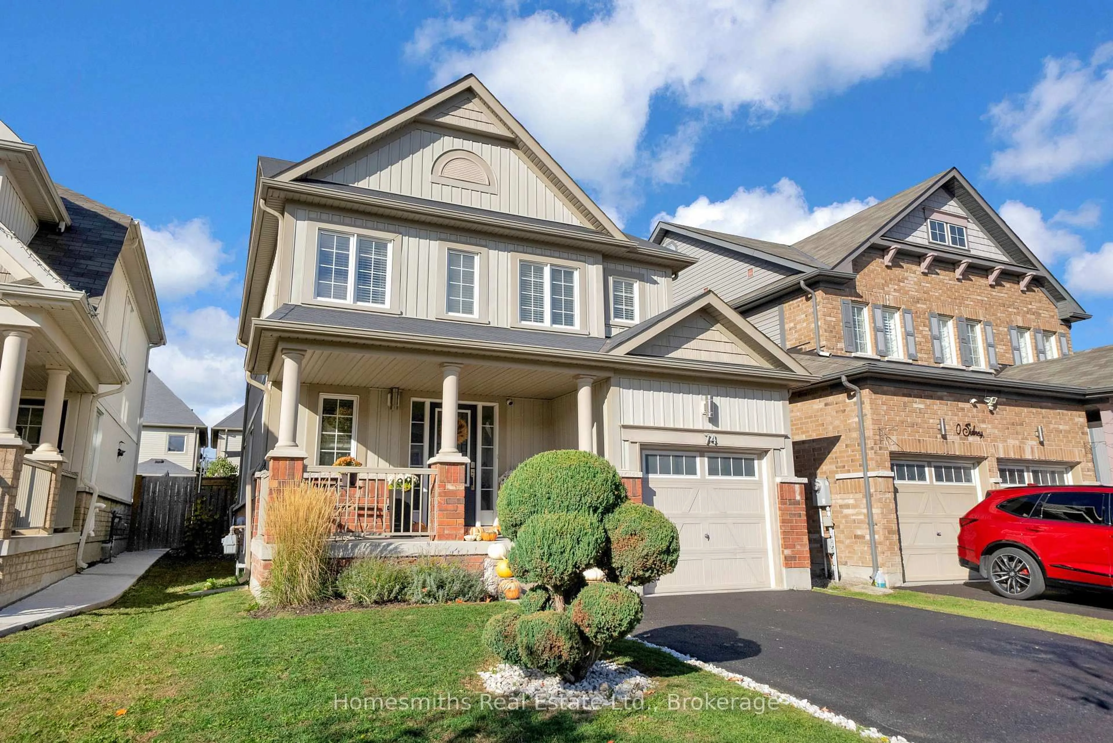 Home with brick exterior material, street for 74 Sidney Rundle Ave, Clarington Ontario L1C 0N9