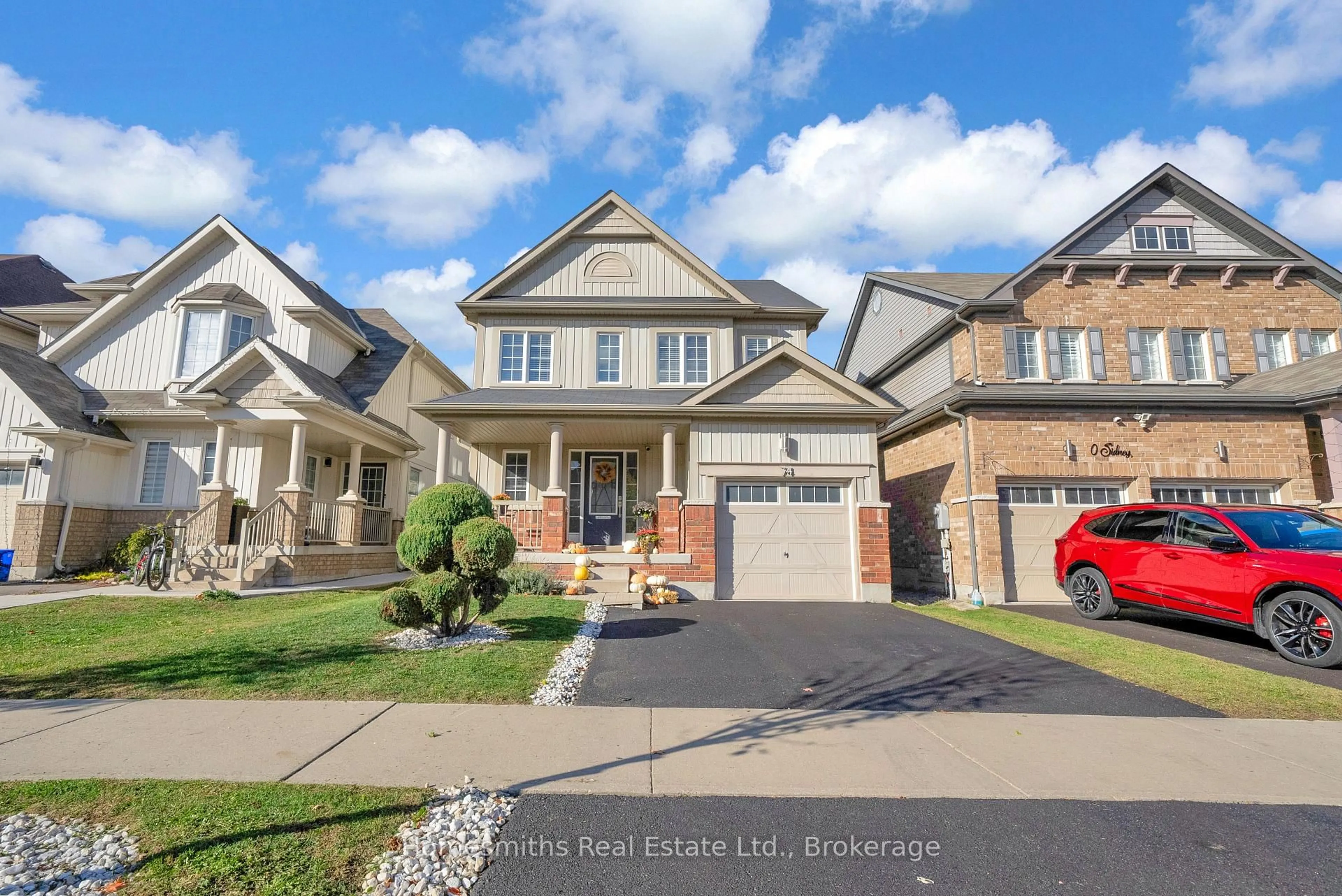 Home with brick exterior material, street for 74 Sidney Rundle Ave, Clarington Ontario L1C 0N9