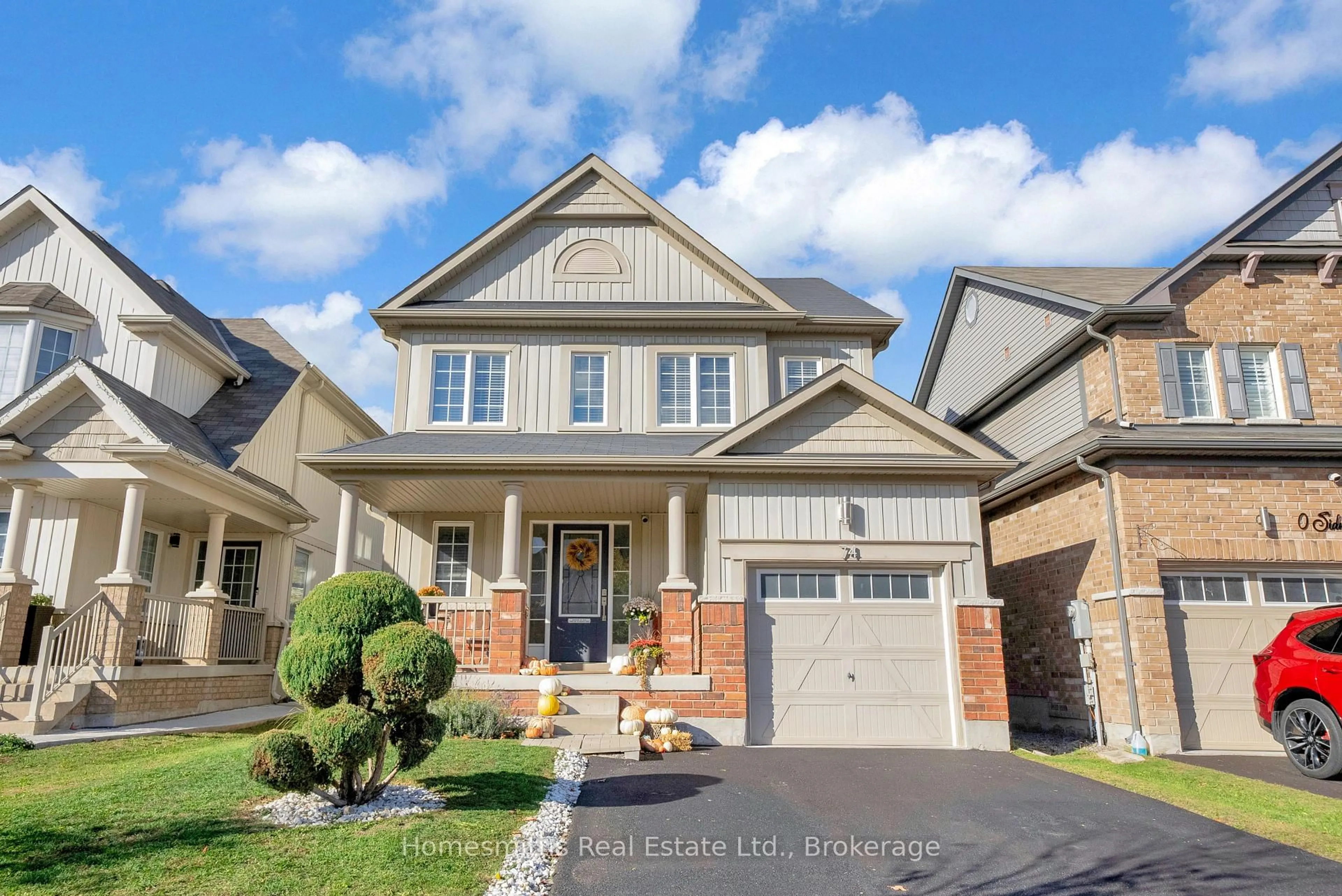 Home with brick exterior material, street for 74 Sidney Rundle Ave, Clarington Ontario L1C 0N9