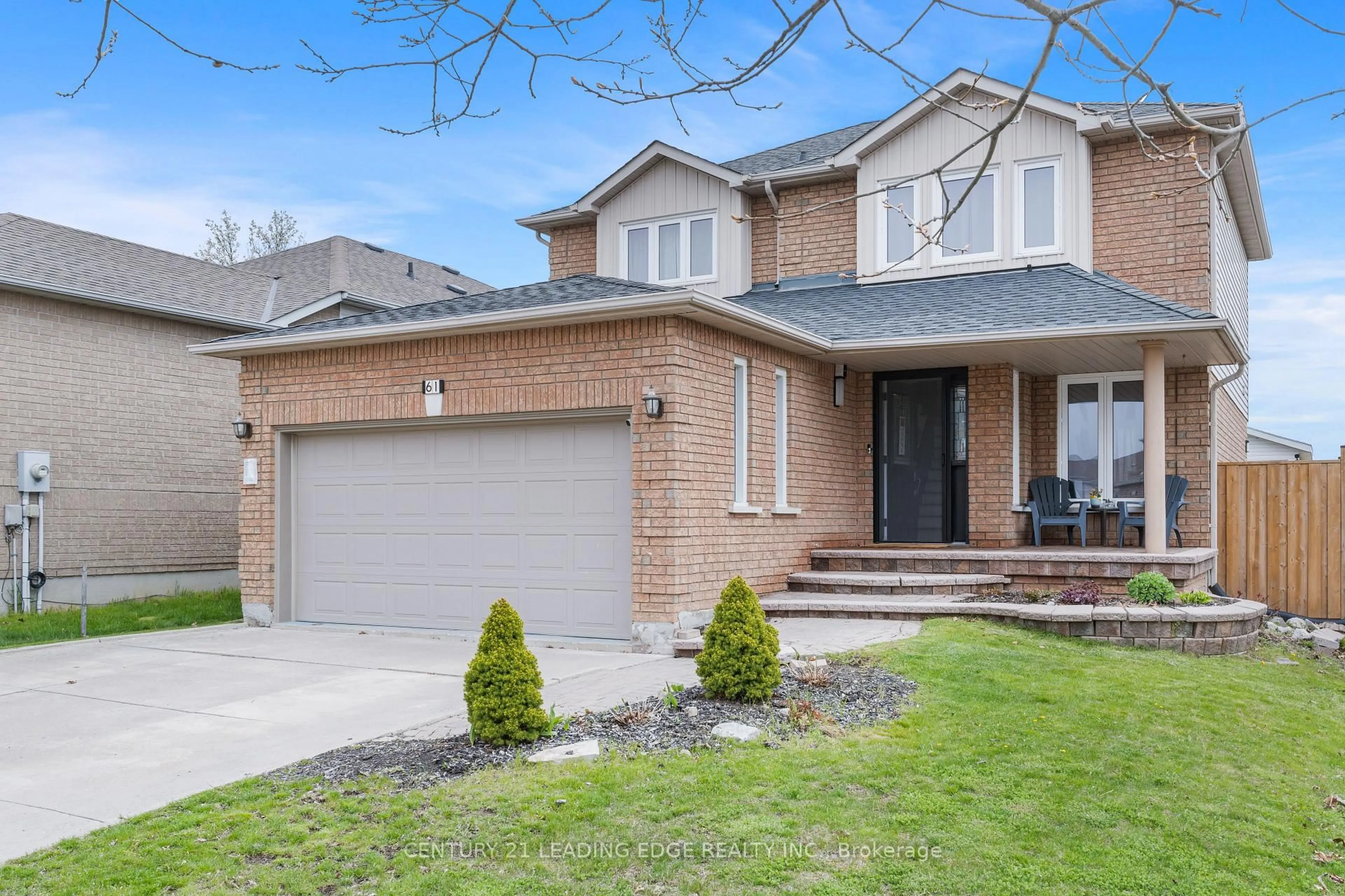 Home with brick exterior material, street for 61 Willey Dr, Clarington Ontario L1C 4Z6