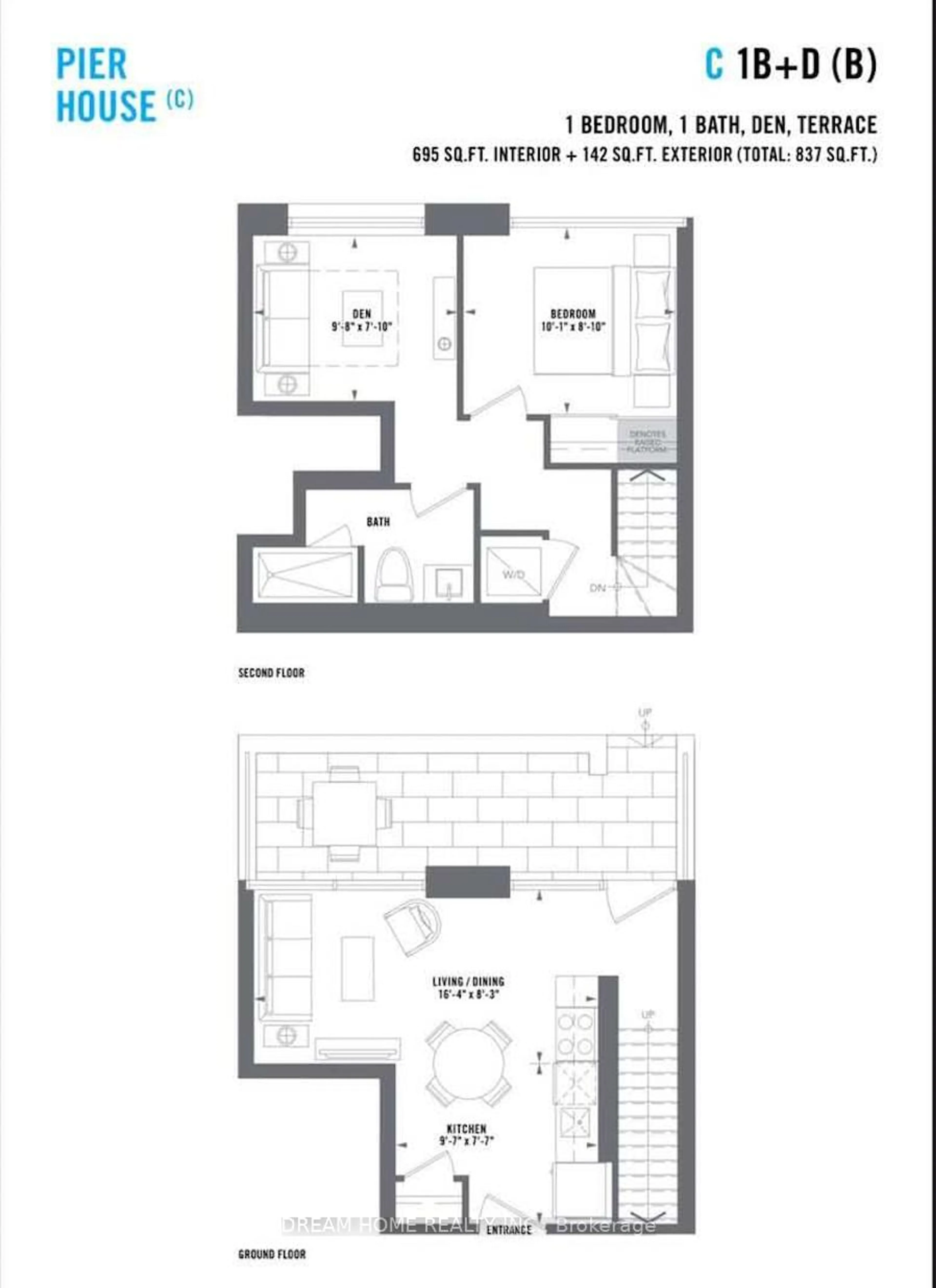 Floor plan for 1612 CHARLES St #138, Whitby Ontario L1N 0P3