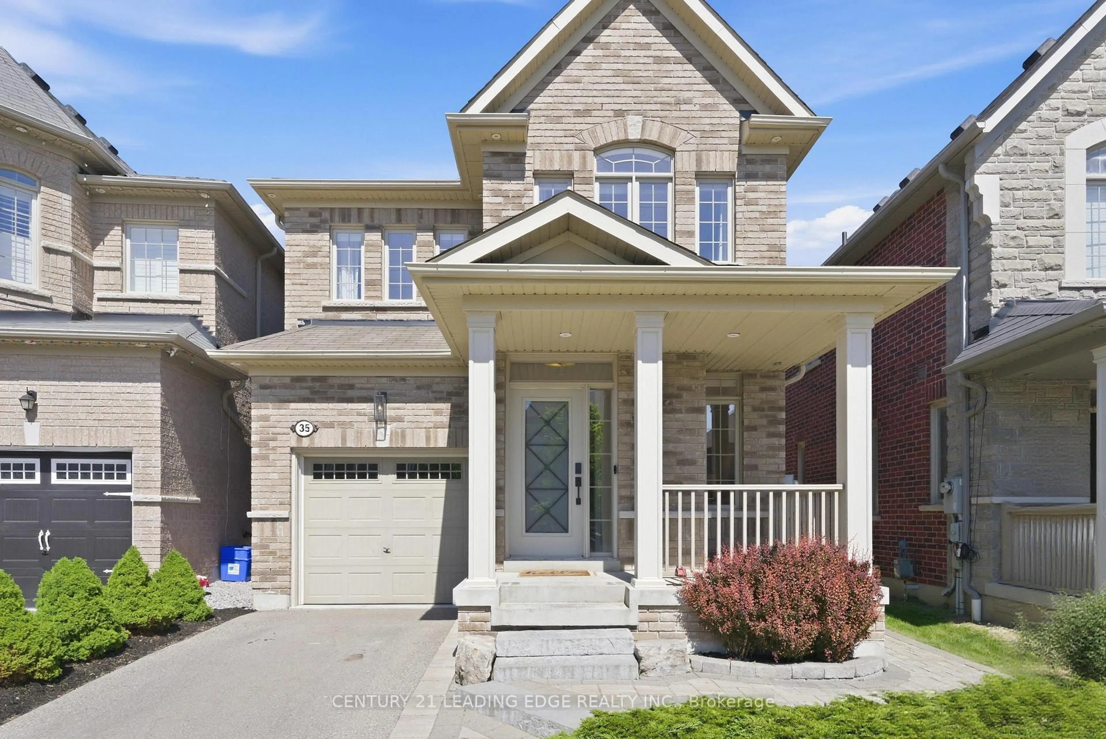 Home with brick exterior material, street for 35 Shell Dr, Ajax Ontario L1T 0M8