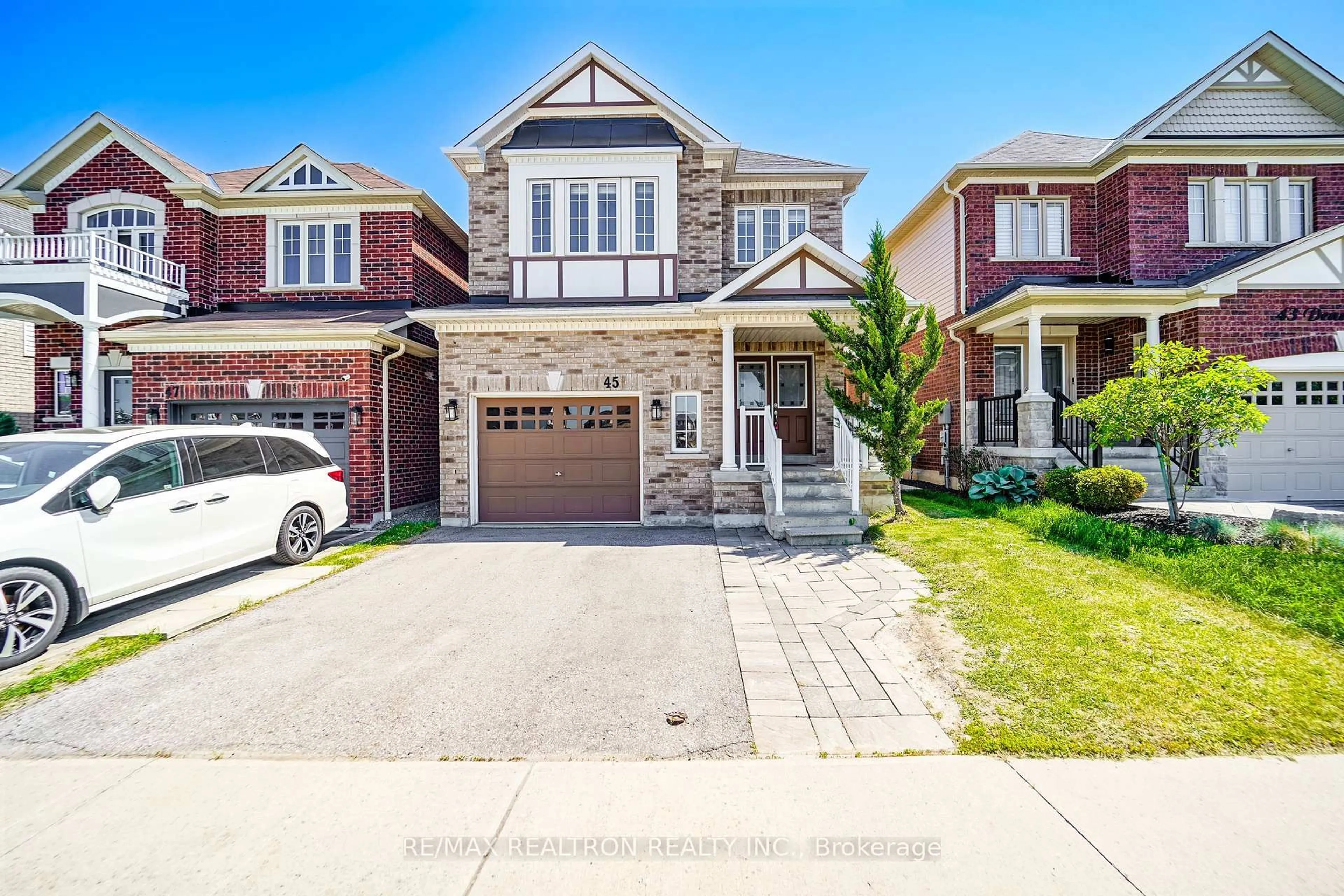 Home with brick exterior material, street for 45 Denny St, Ajax Ontario L1Z 0C6