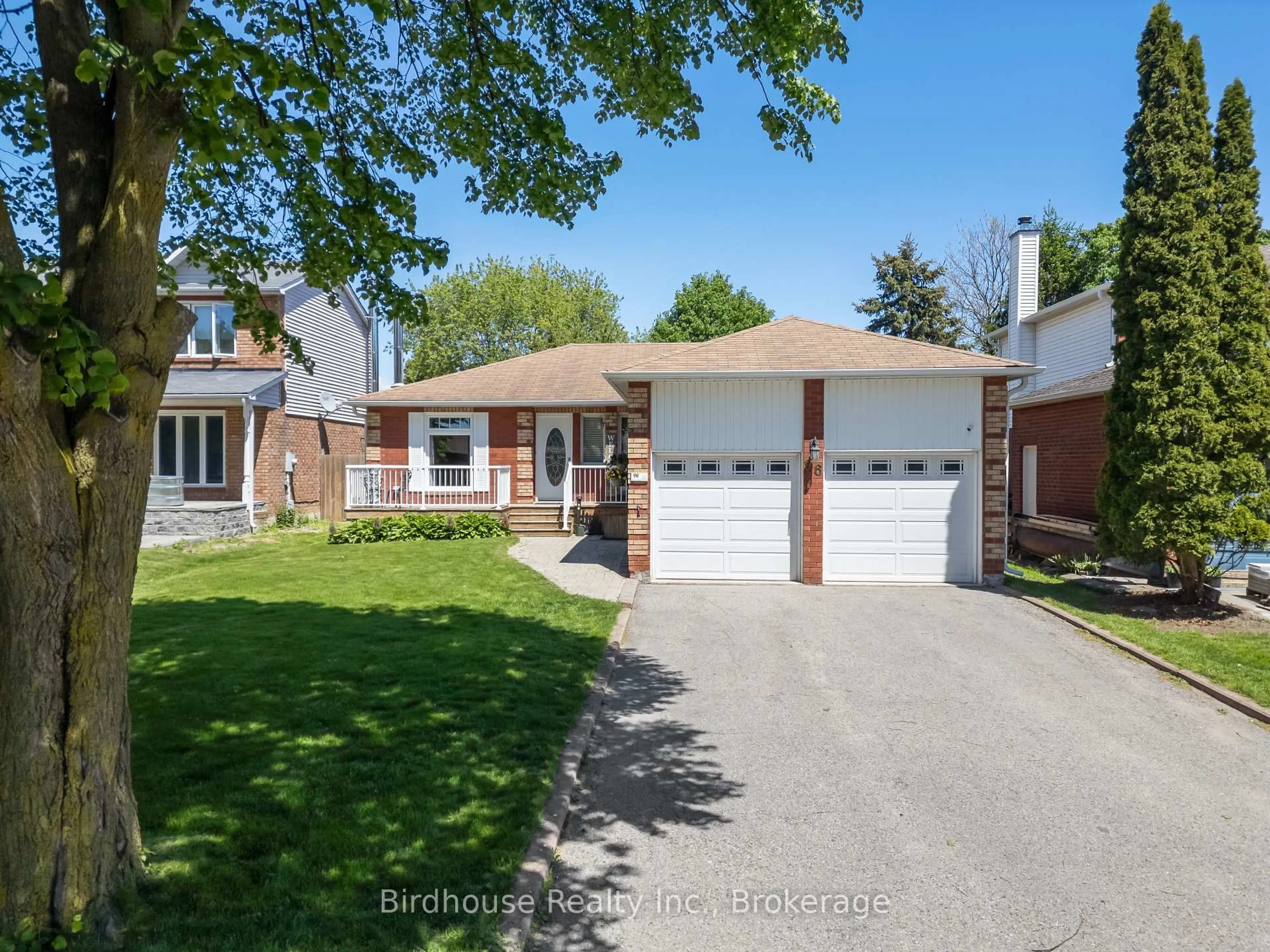 Home with brick exterior material, street for 96 Foster Creek Dr, Clarington Ontario L1B 1G5