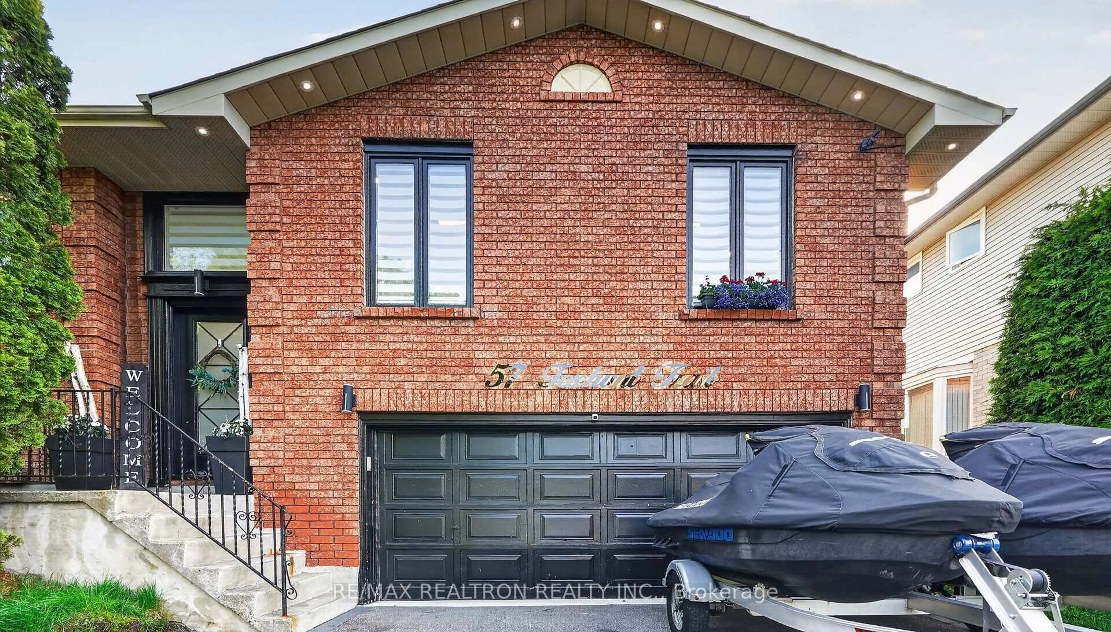 Home with brick exterior material, street for 57 Foxhunt Tr, Clarington Ontario L1E 1E4