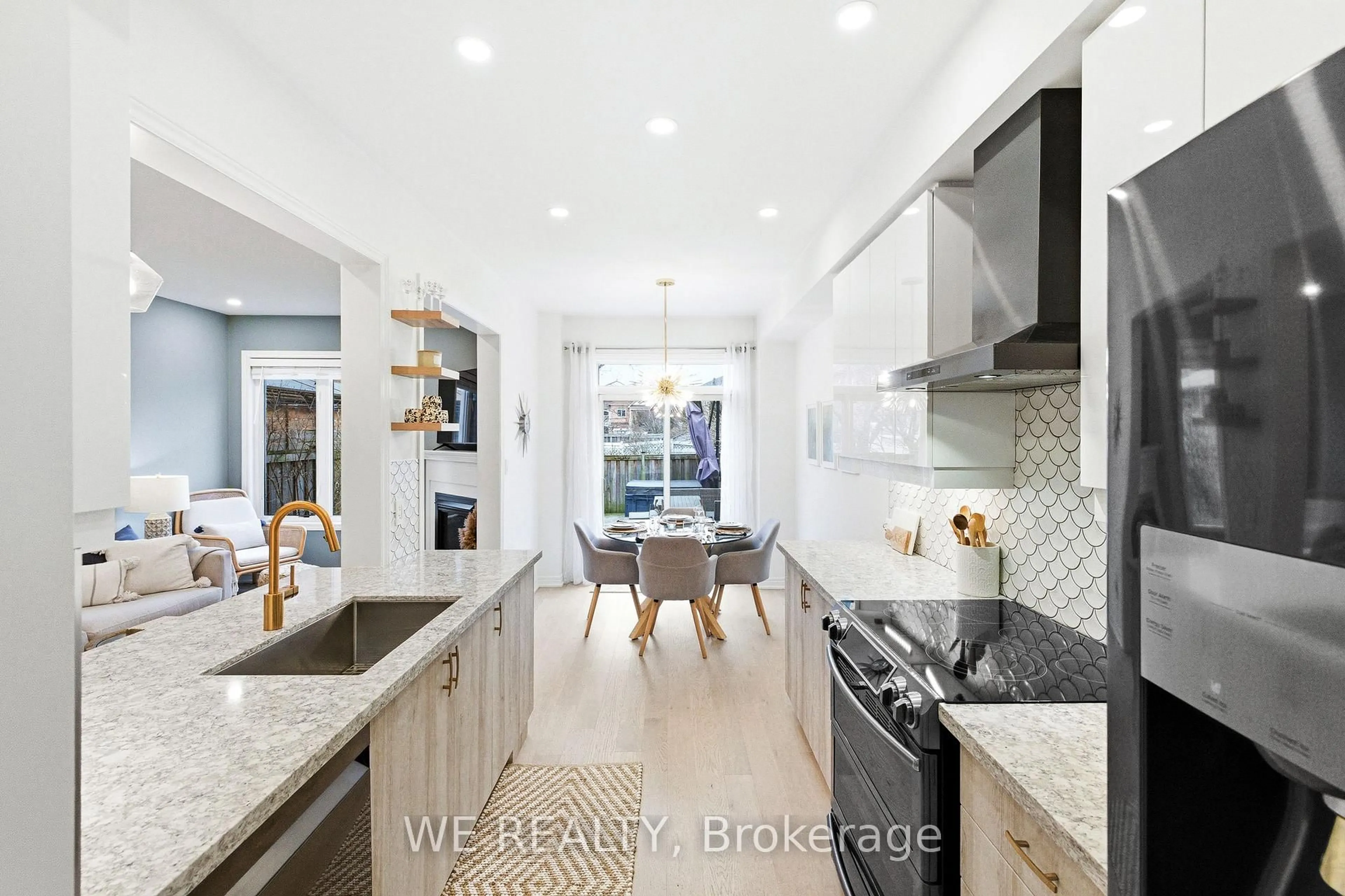 Contemporary kitchen, ceramic/tile floor for 1911 Calvington Dr, Pickering Ontario L1V 0B3