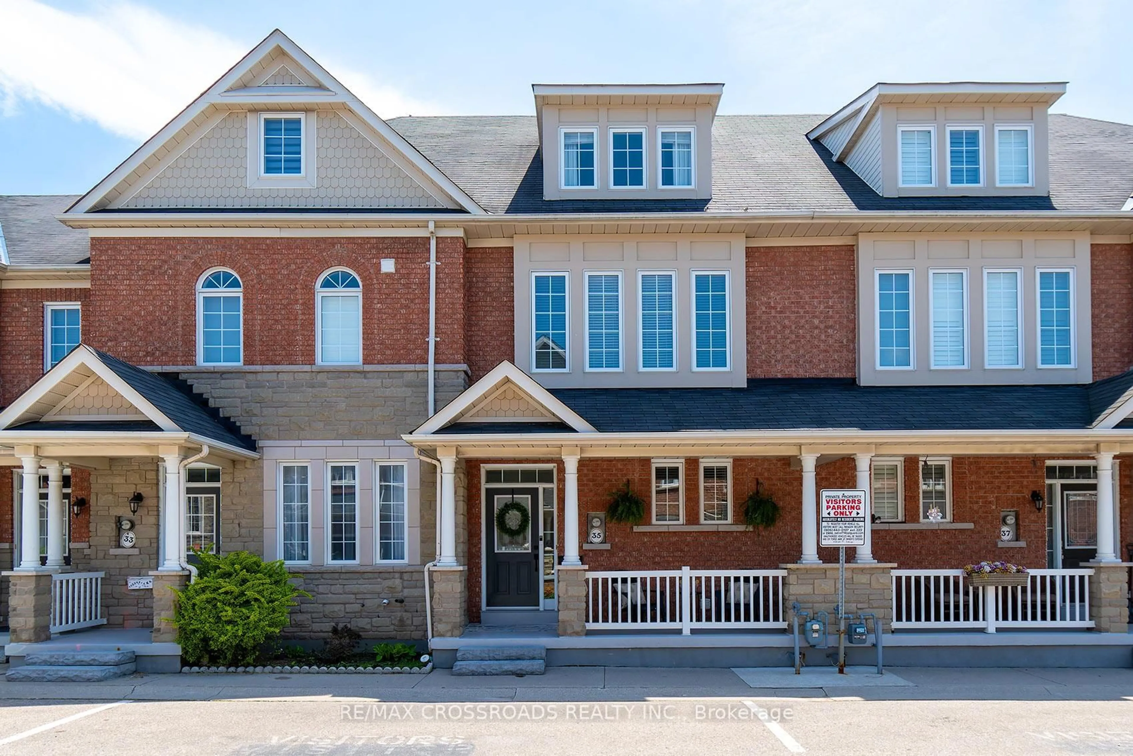 Home with brick exterior material, street for 35 Torr Lane, Ajax Ontario L1S 7N1