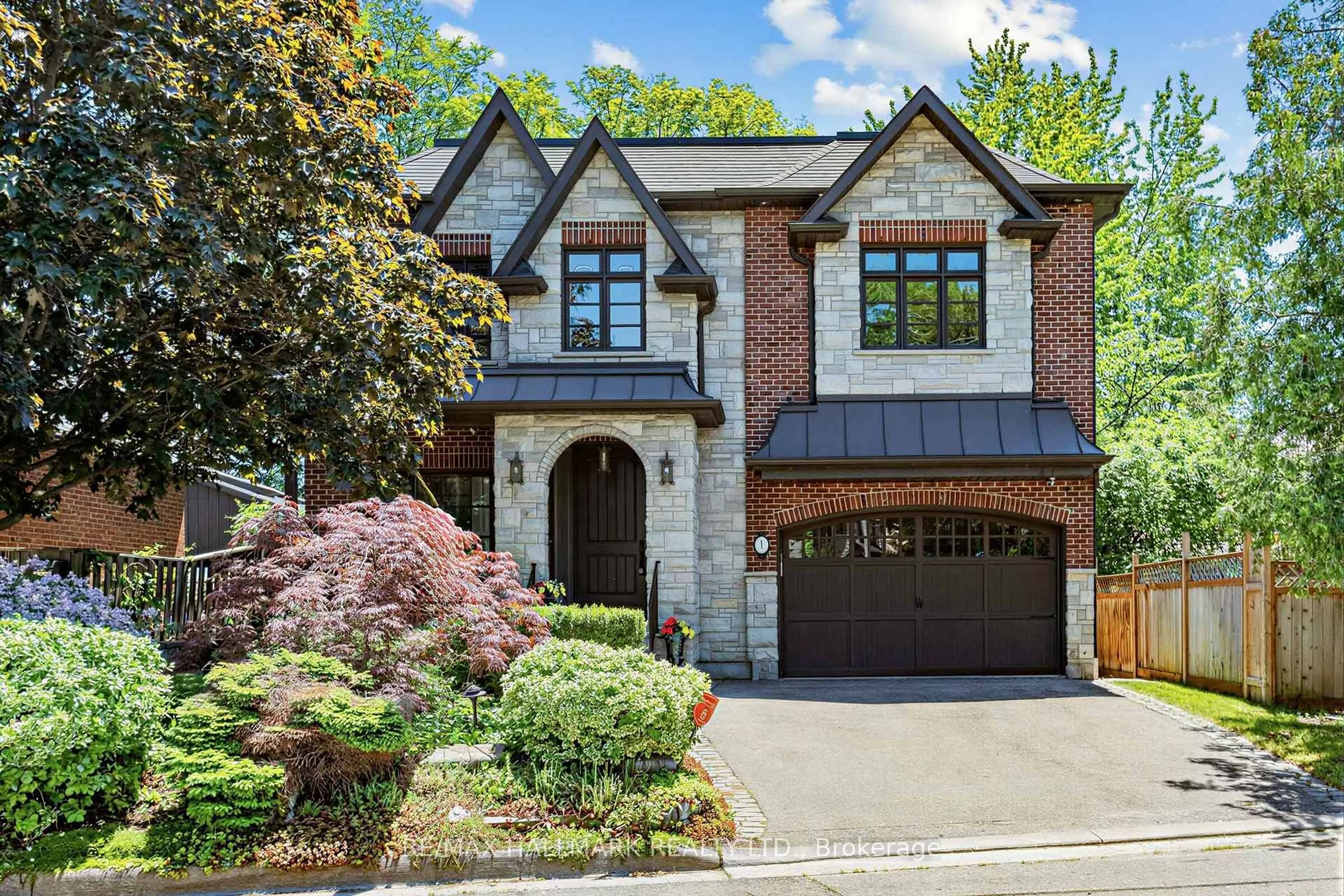 Home with brick exterior material, street for 1 Dustan Cres, Toronto Ontario M4J 4G4
