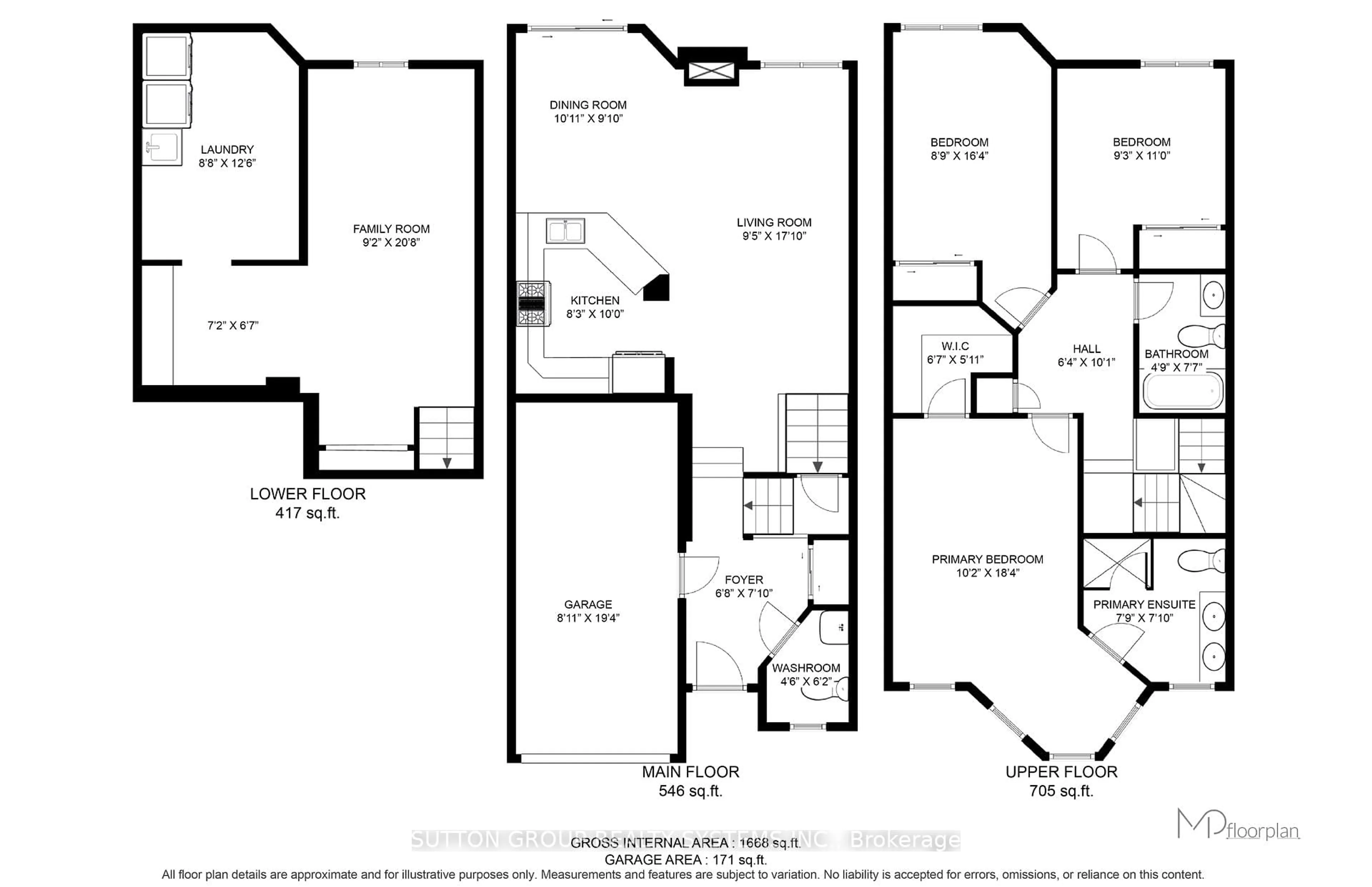 Floor plan for 1717 Woodgate Tr, Oshawa Ontario L1G 8B4