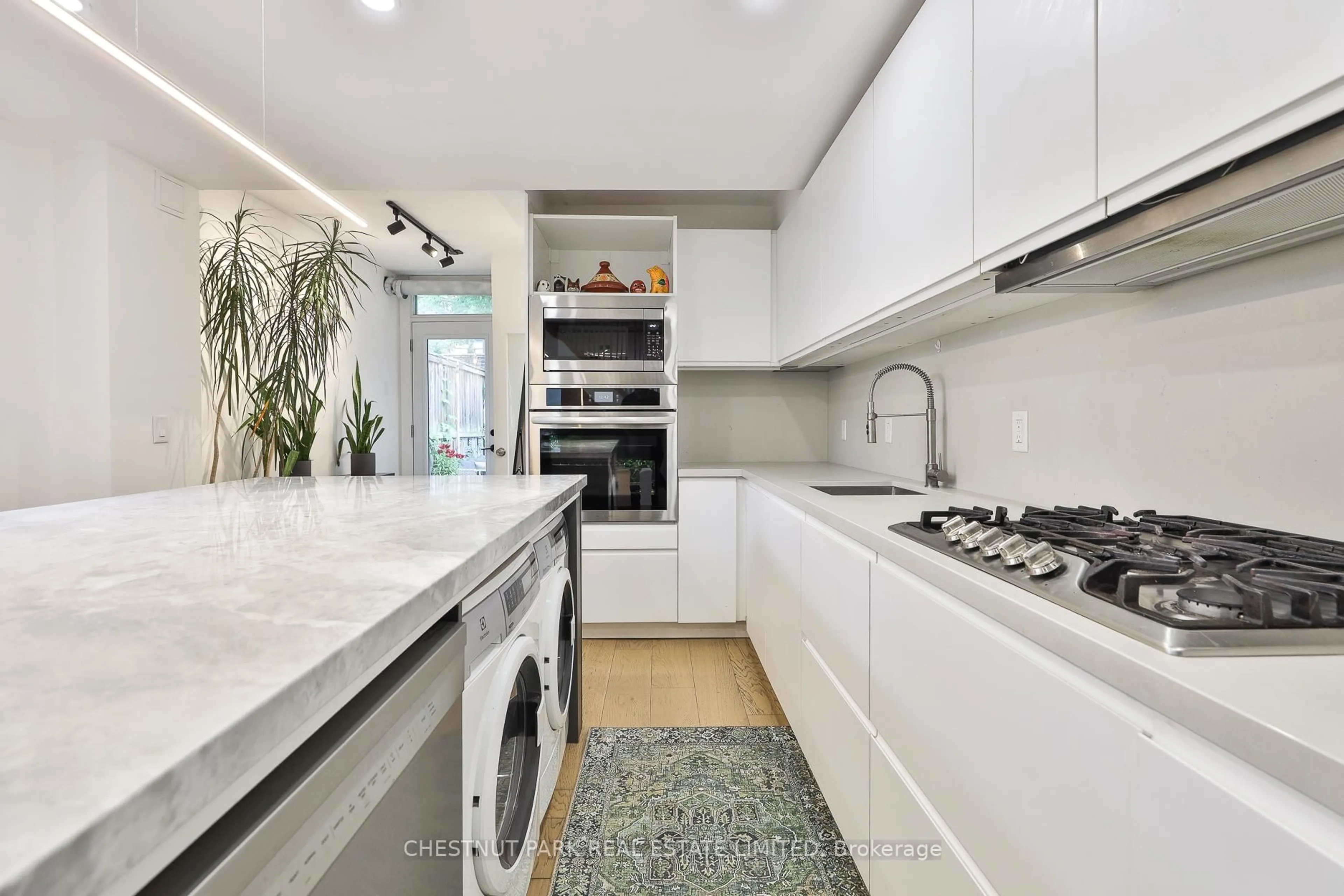 Contemporary kitchen, ceramic/tile floor for 119 Craven Rd, Toronto Ontario M4L 2Z4
