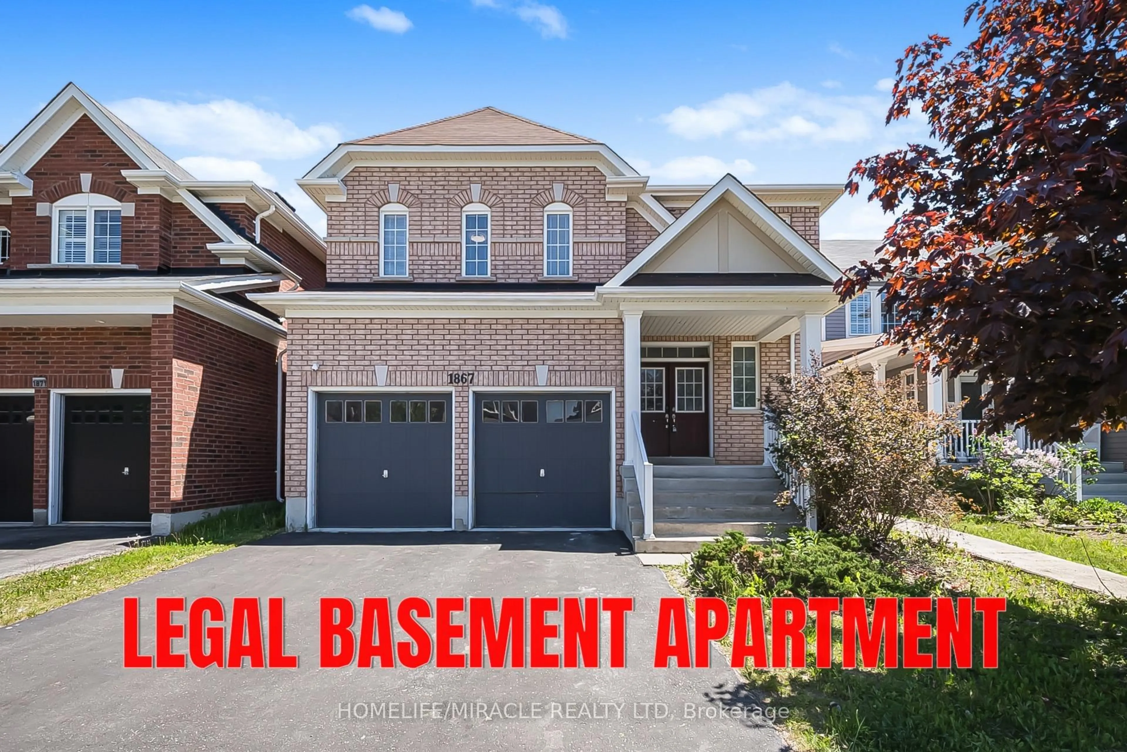 Home with brick exterior material, street for 1867 Arborwood Dr, Oshawa Ontario L1K 0R3