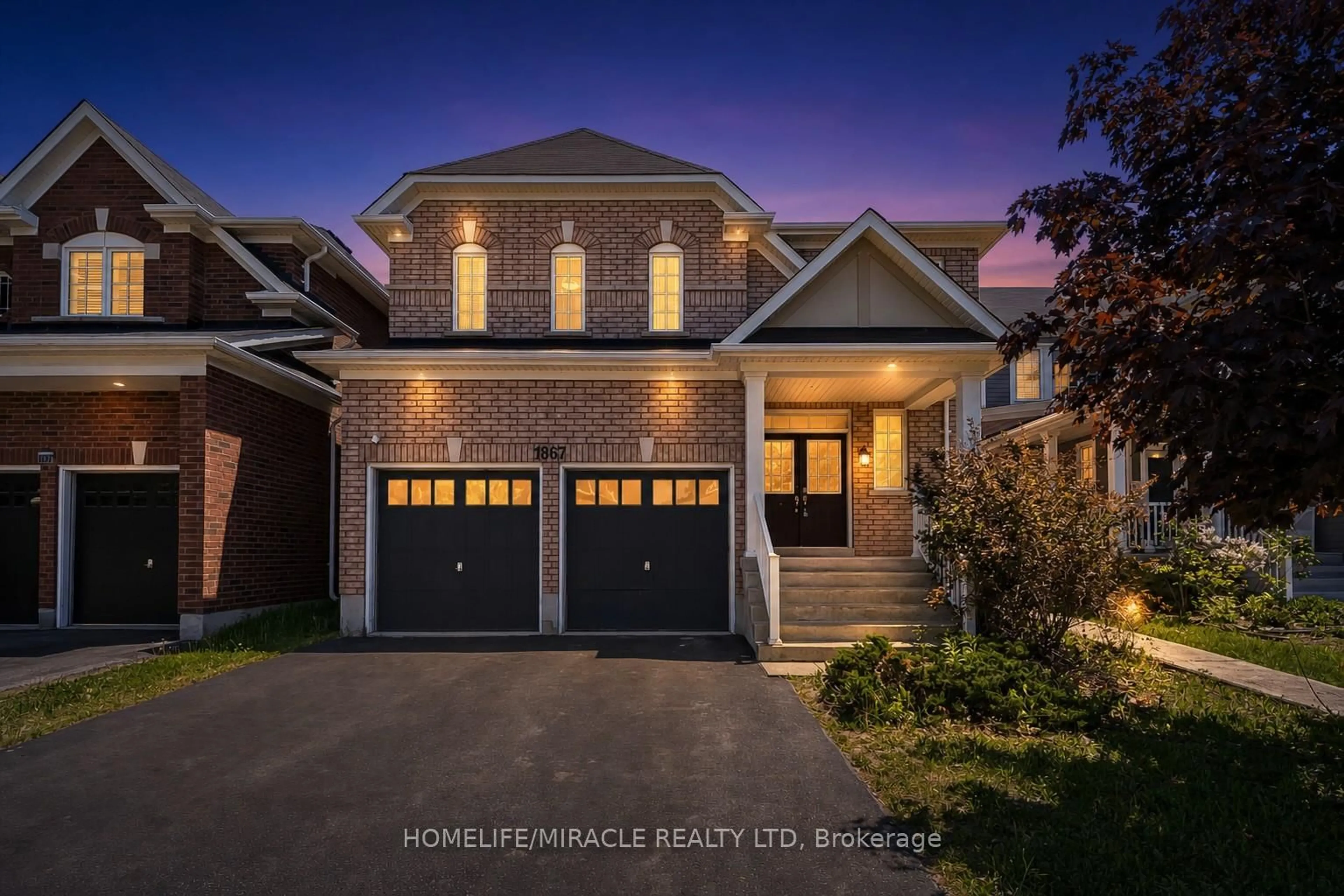Home with brick exterior material, street for 1867 Arborwood Dr, Oshawa Ontario L1K 0R3