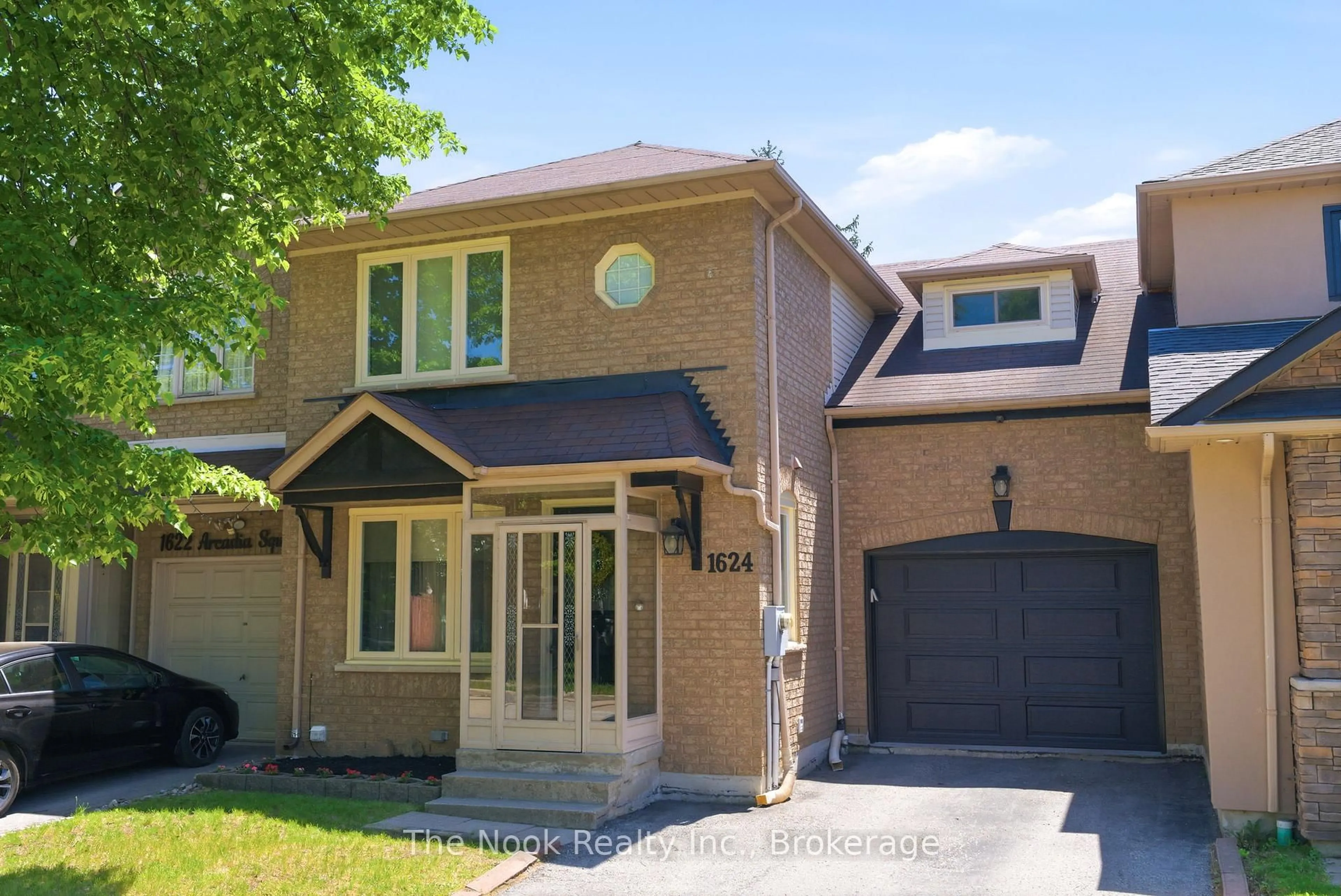 Home with brick exterior material, street for 1624 Arcadia Sq, Pickering Ontario L1V 6W3