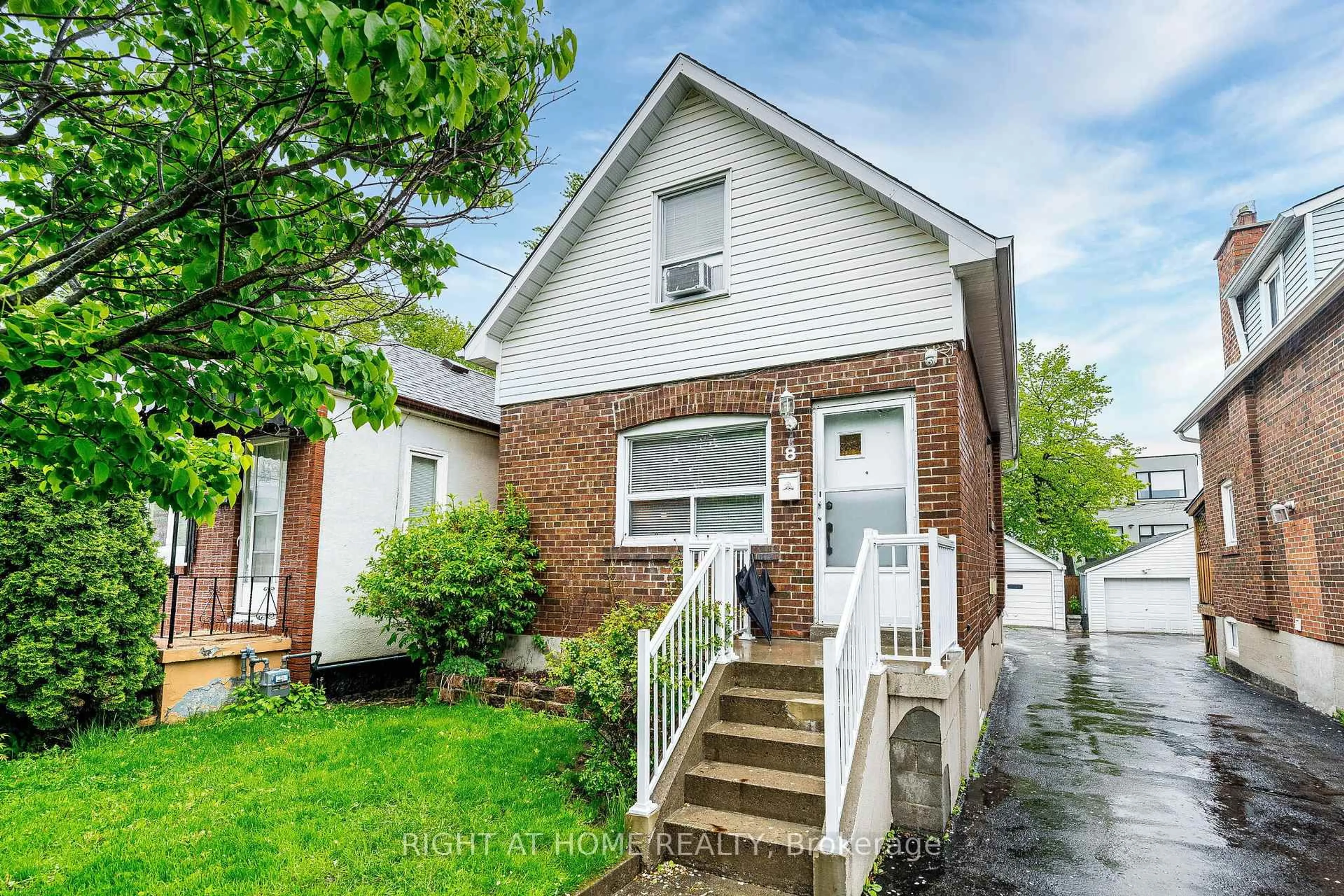 Home with brick exterior material, street for 8 Savoy Ave, Toronto Ontario M8W 3X6