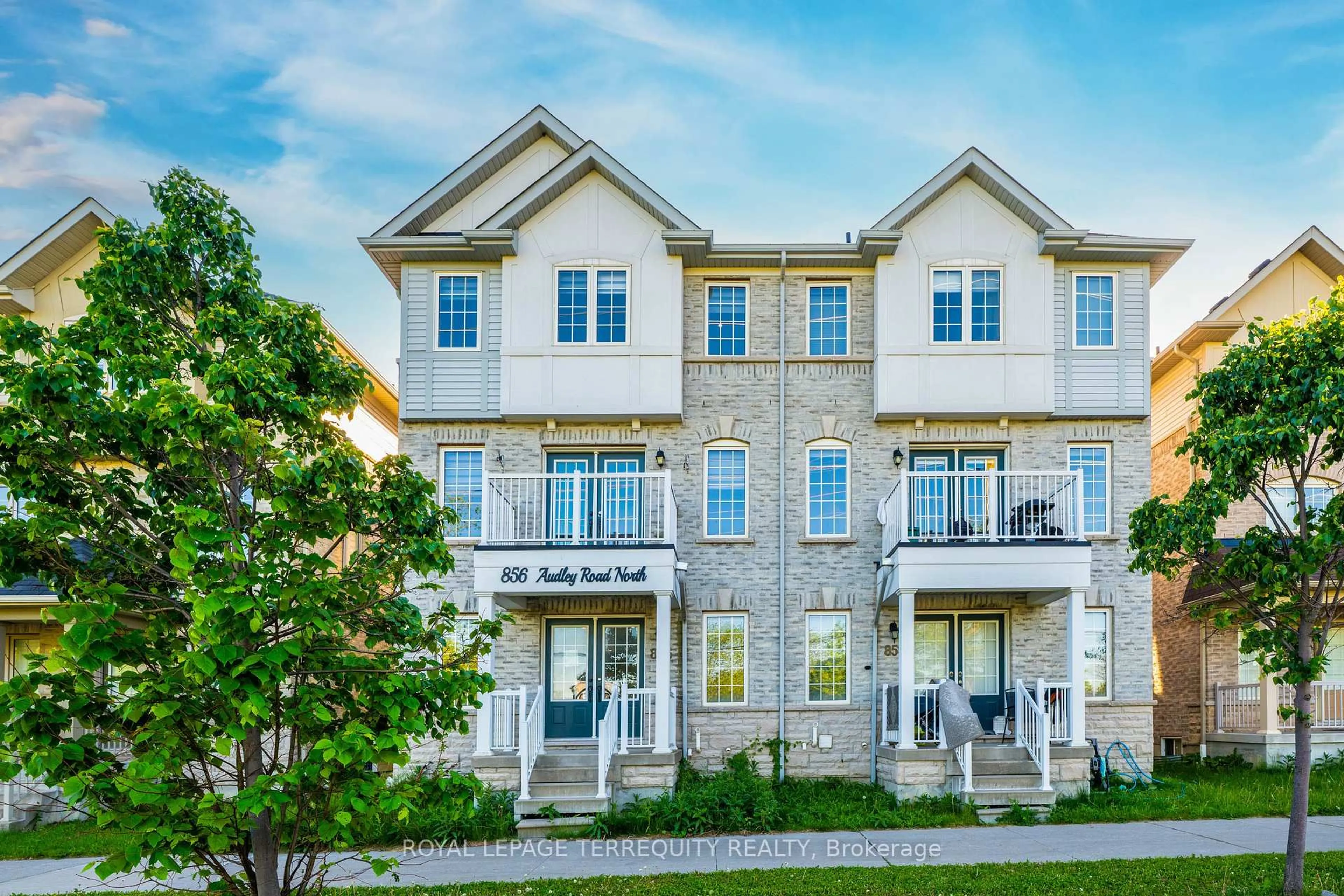 Home with brick exterior material, building for 856 Audley Rd, Ajax Ontario L1Z 0R7