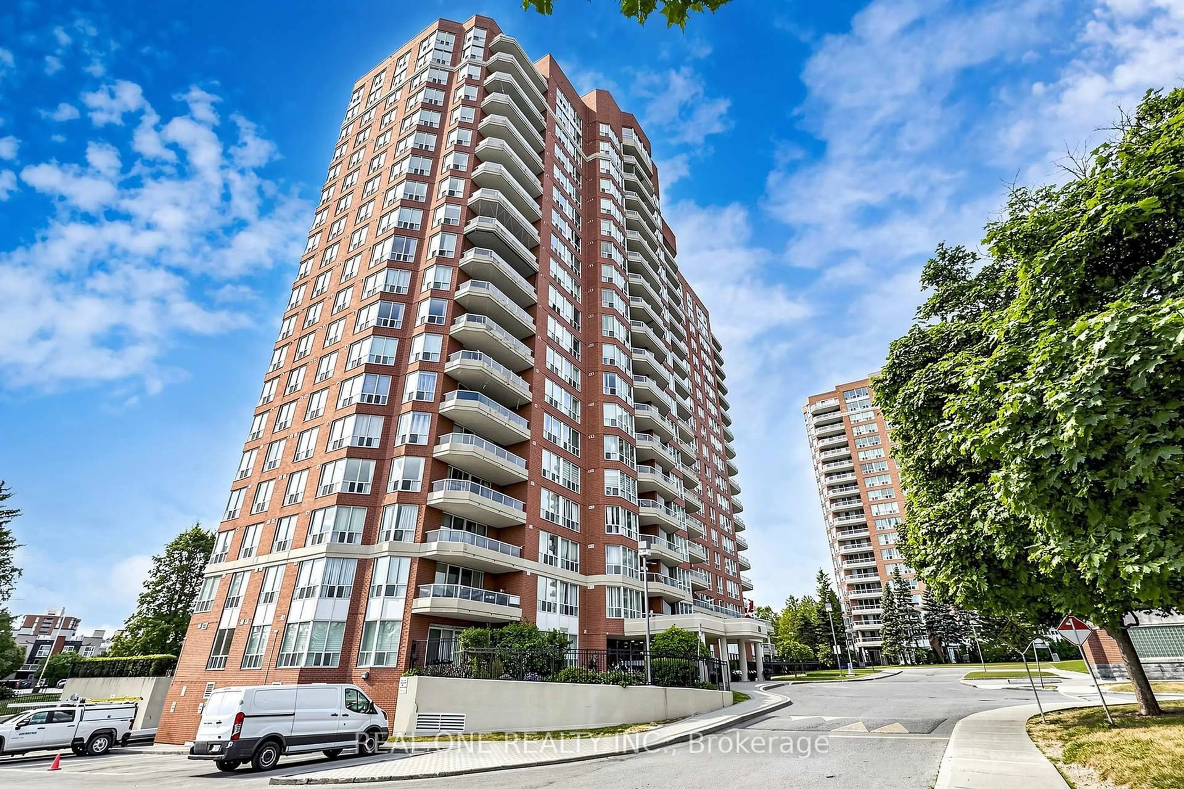 A pic from outside/outdoor area/front of a property/back of a property/a pic from drone, unknown for 410 Mclevin Ave #1612, Toronto Ontario M1B 5J5