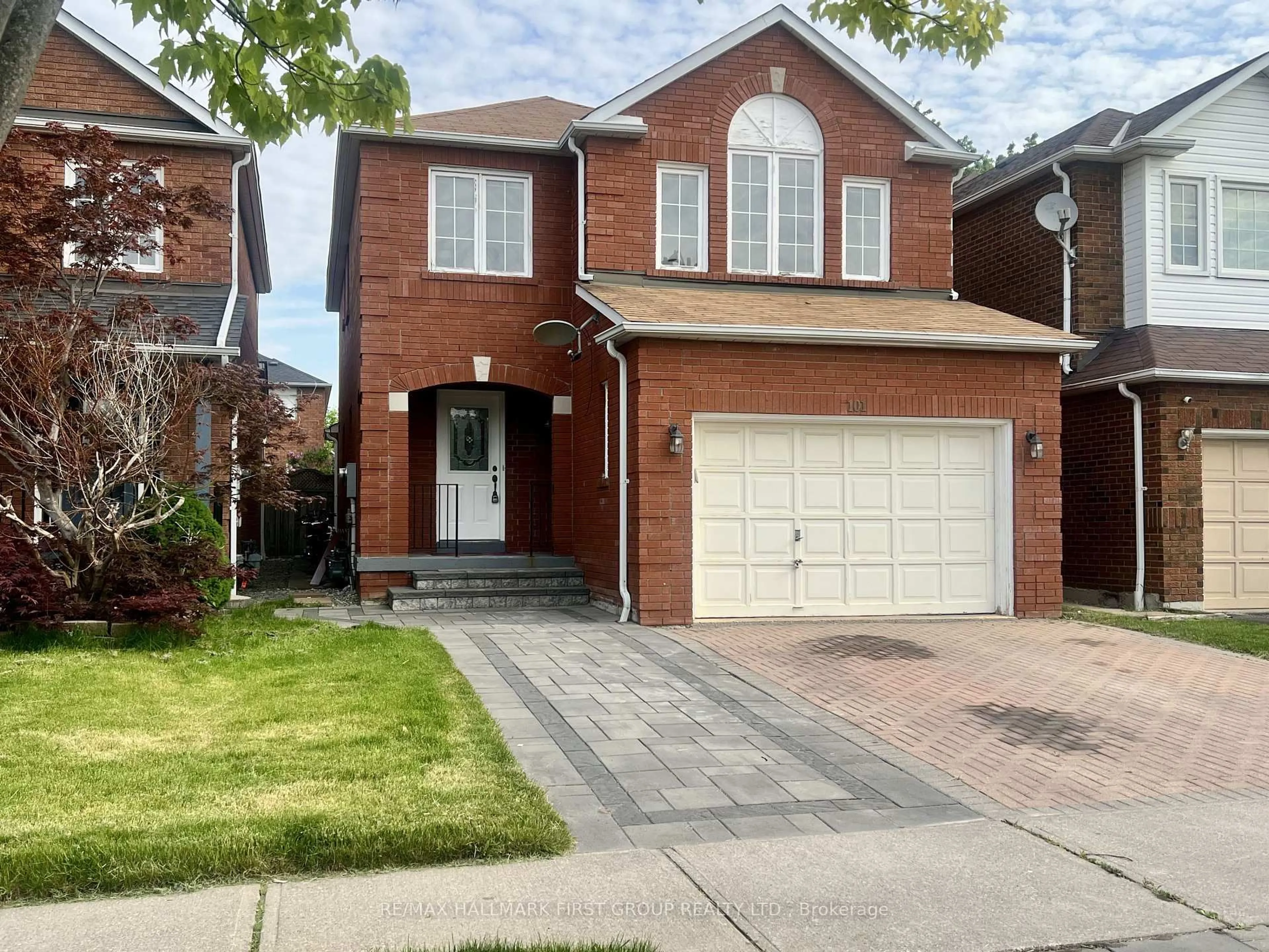 Home with brick exterior material, street for 101 Booth Cres, Ajax Ontario L1Z 1H7