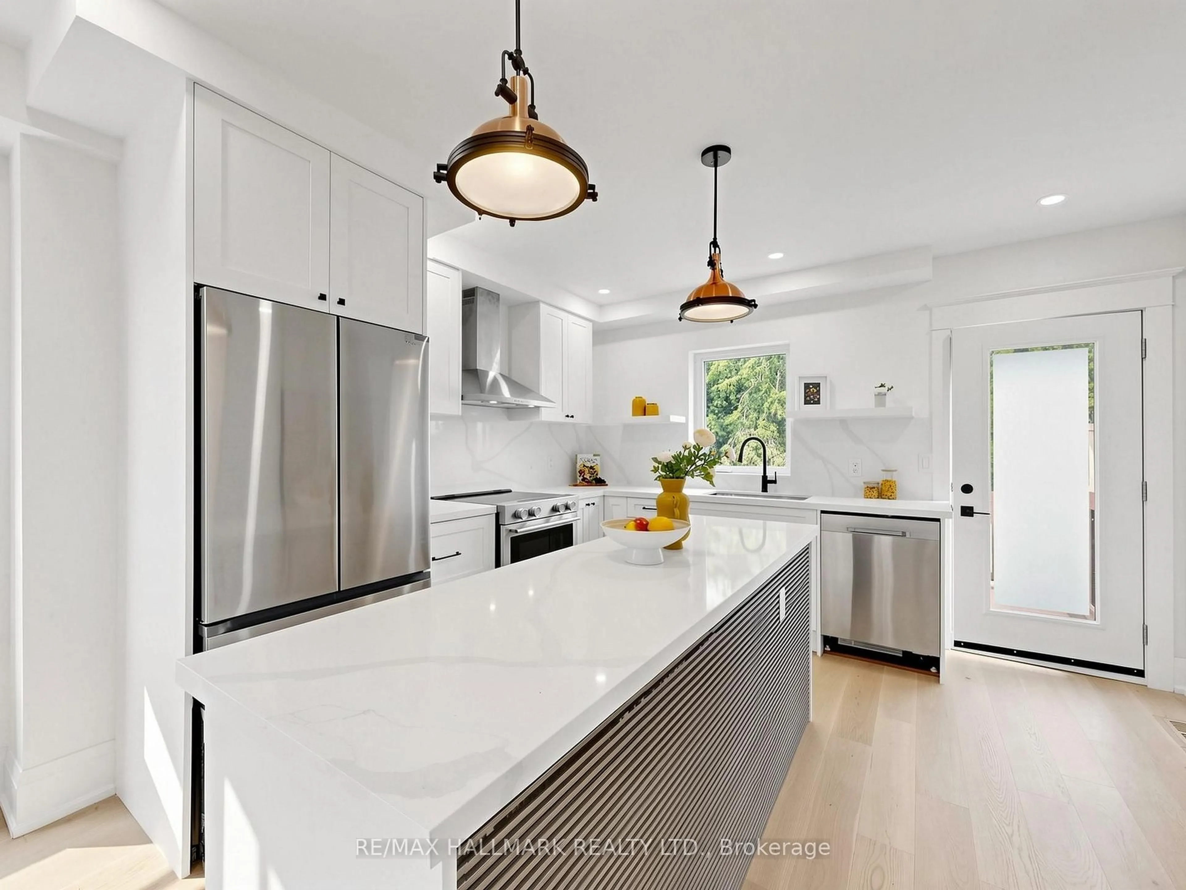 Contemporary kitchen, ceramic/tile floor for 44 Queensdale Ave, Toronto Ontario M4J 1X9
