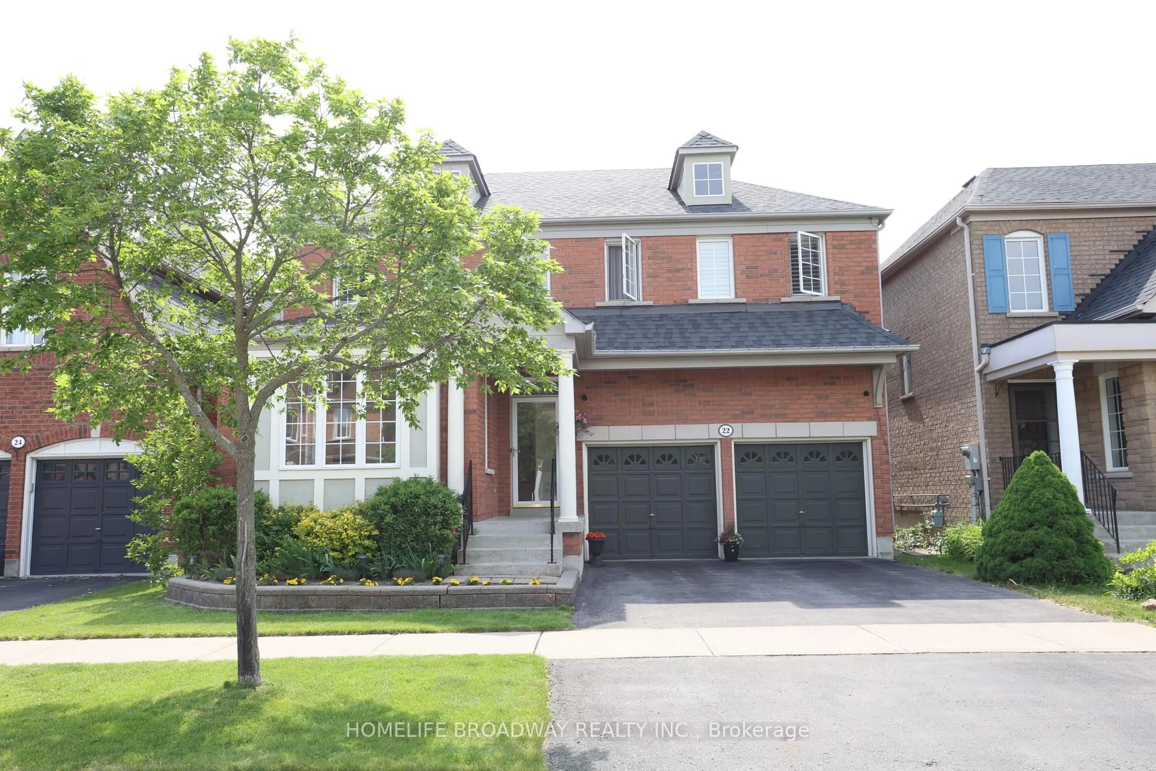 Home with brick exterior material, street for 22 Morland Cres, Ajax Ontario L1T 4P5