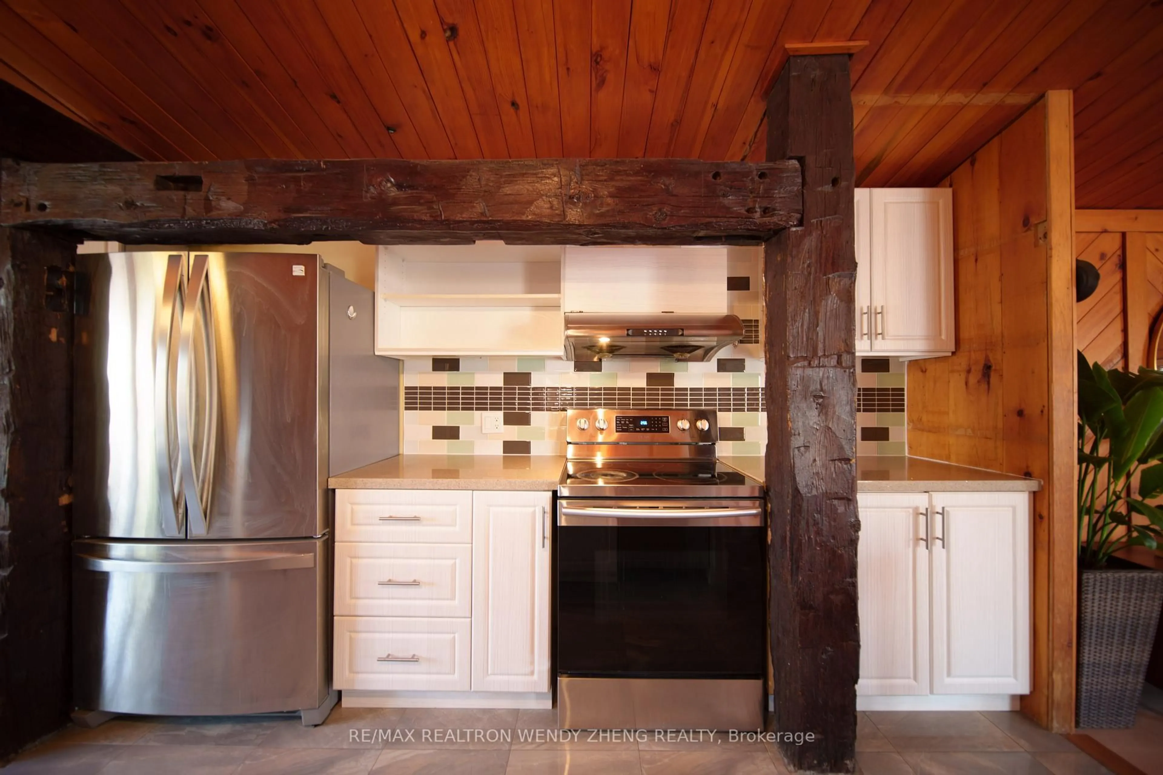 Rustic kitchen, ceramic/tile floor for 236 Summit Dr, Scugog Ontario L0B 1E0