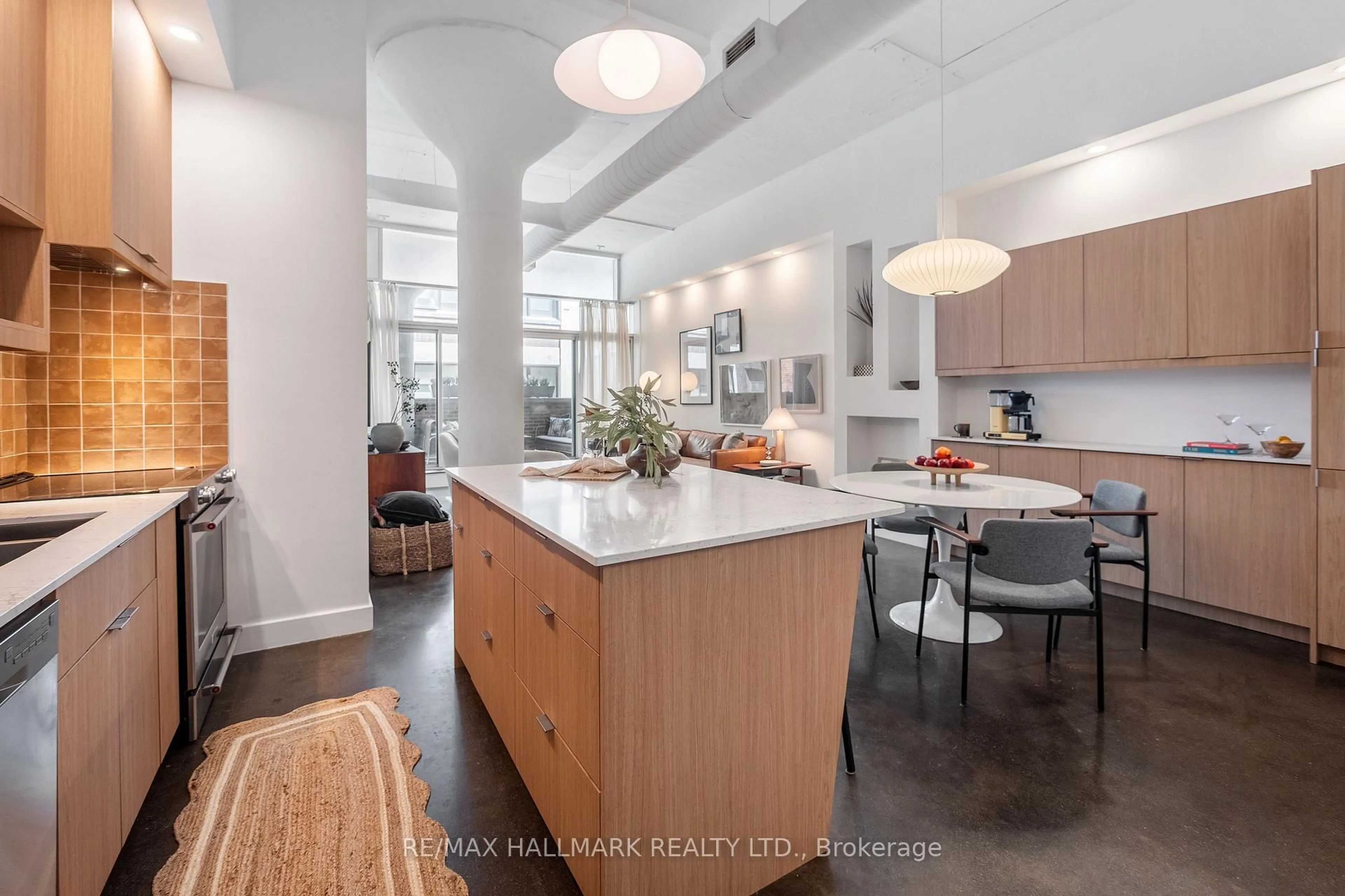 Open concept kitchen, unknown for 233 Carlaw Ave #406, Toronto Ontario M4M 3N6