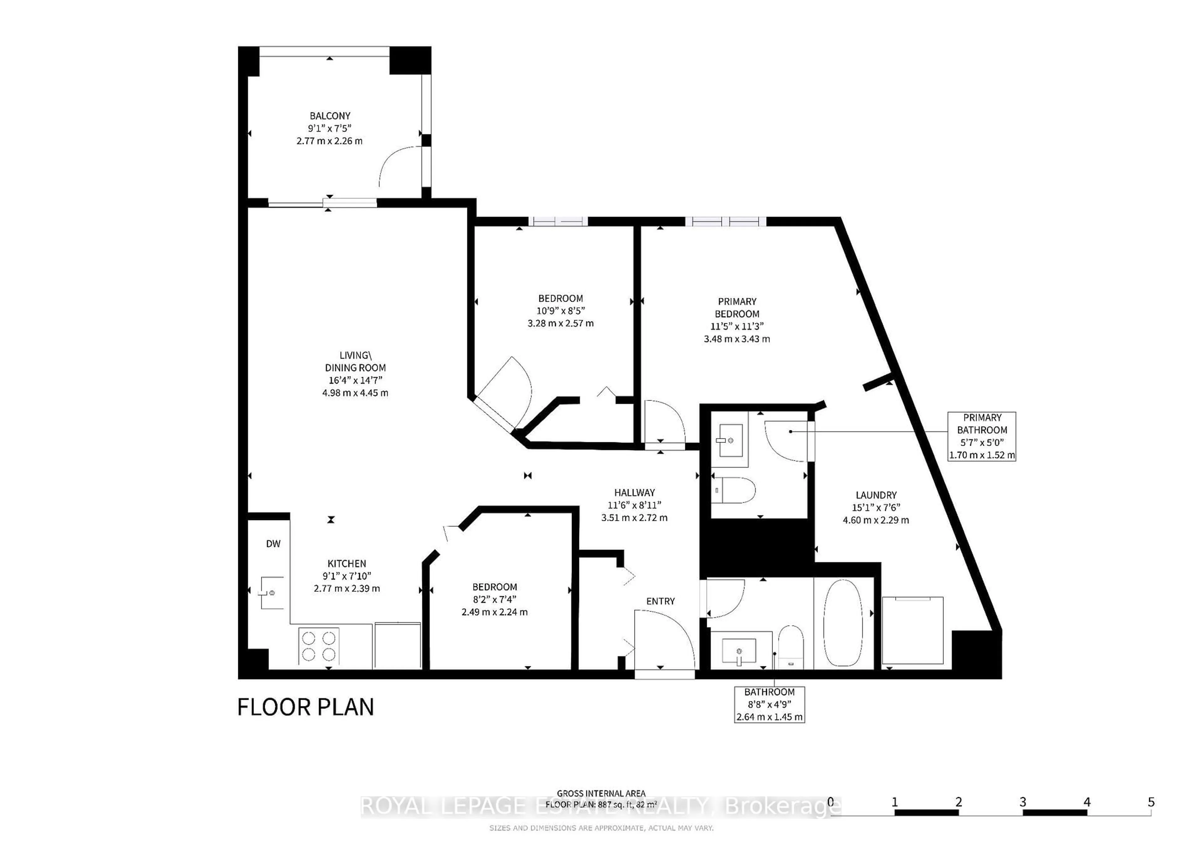 Floor plan for 684 Warden Ave #331, Toronto Ontario M1L 4W4