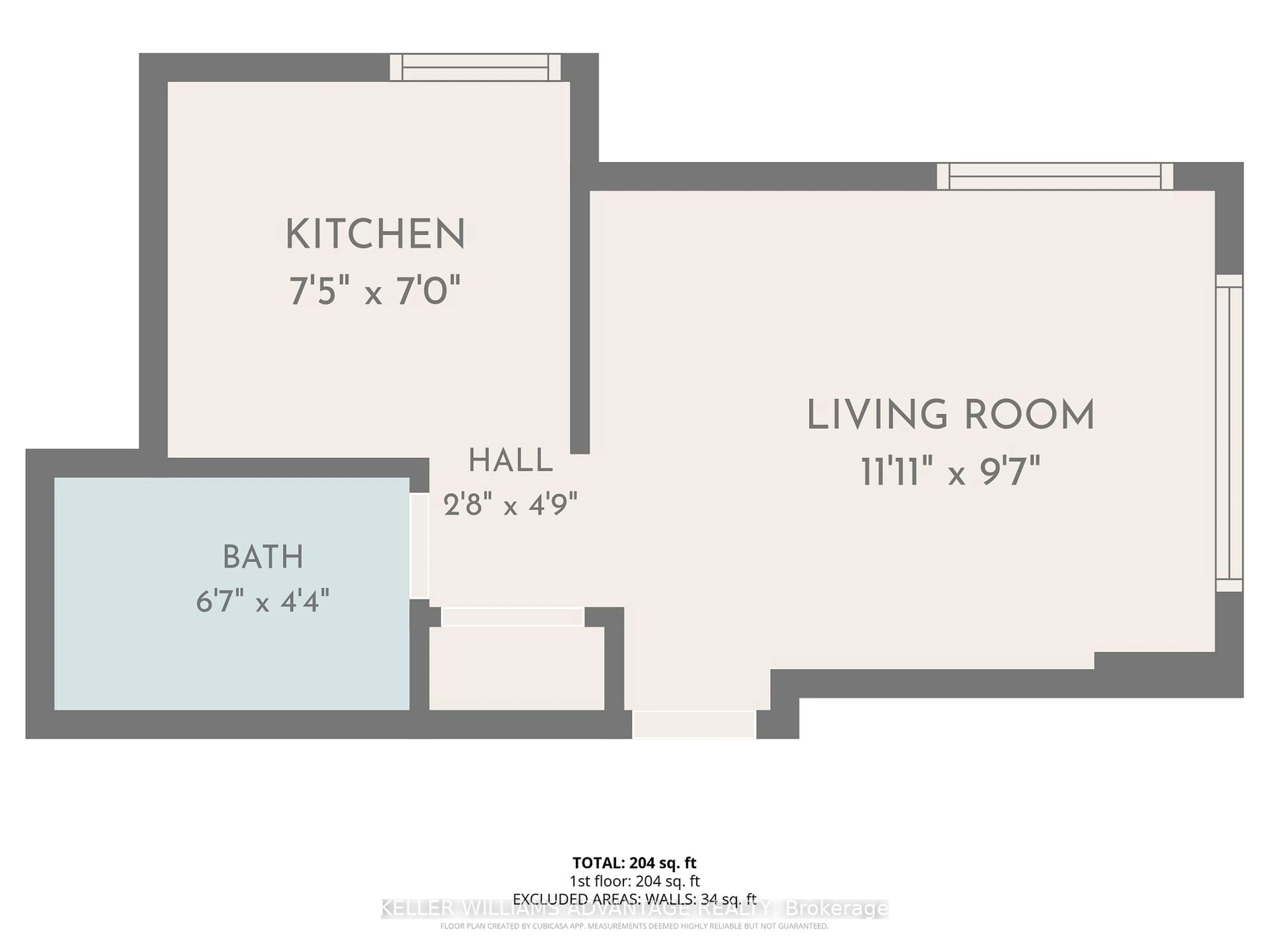 Floor plan for 110-112 Dewhurst Blvd, Toronto Ontario M4J 3J3