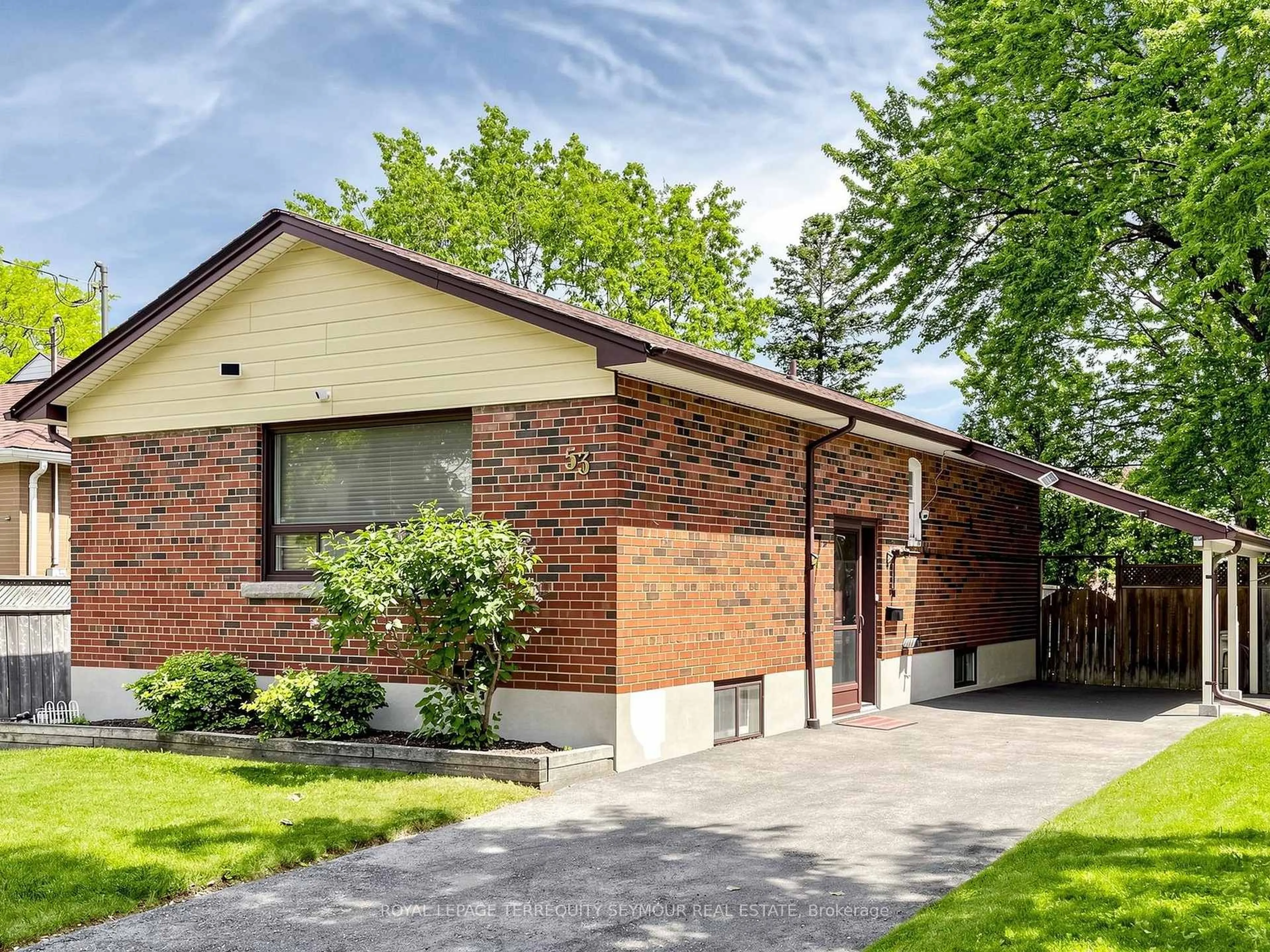 Home with brick exterior material, street for 53 Vauxhall Dr, Toronto Ontario M1P 1P8