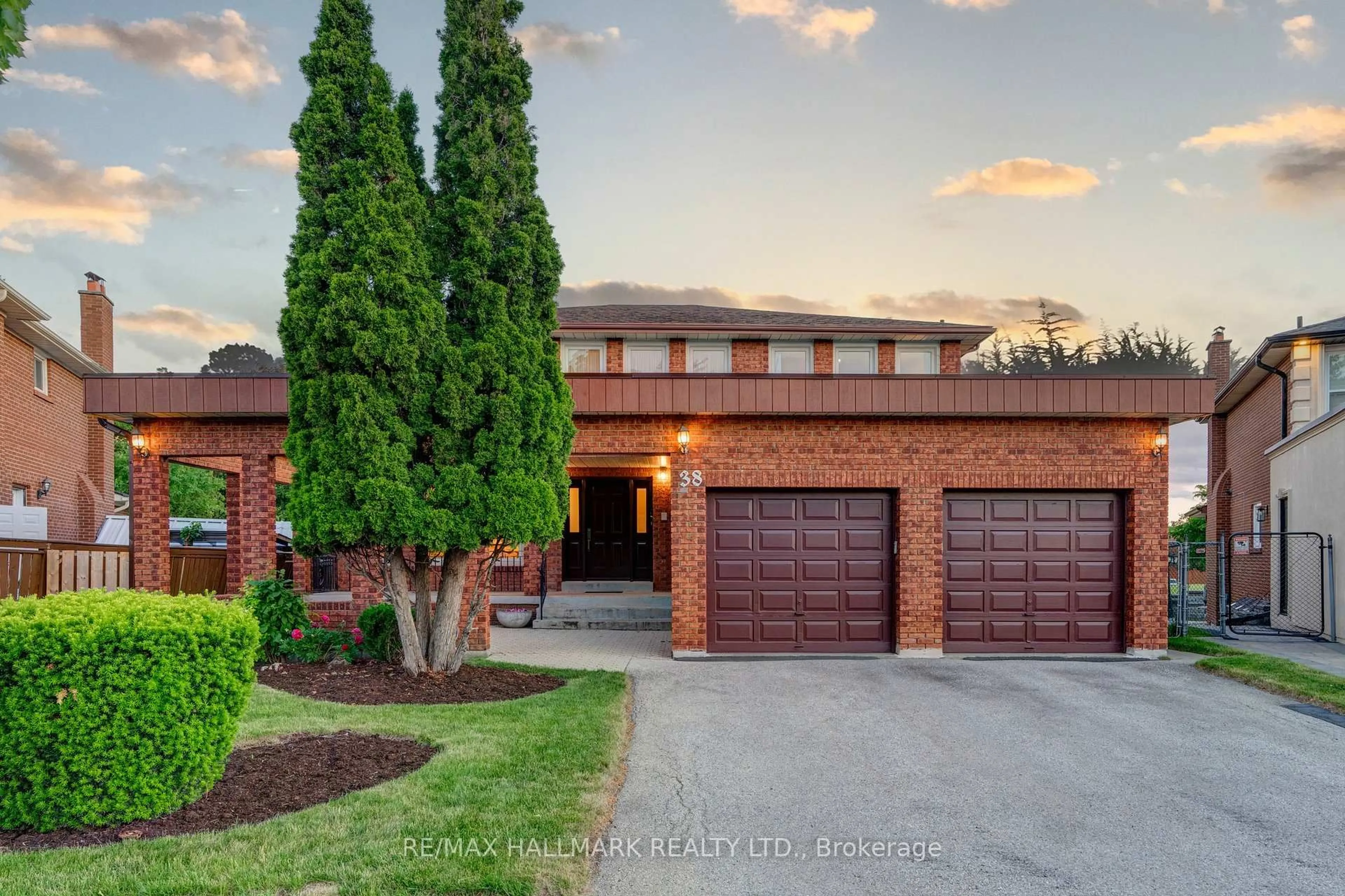 Home with brick exterior material, street for 38 Elmartin Dr, Toronto Ontario M1W 3C5