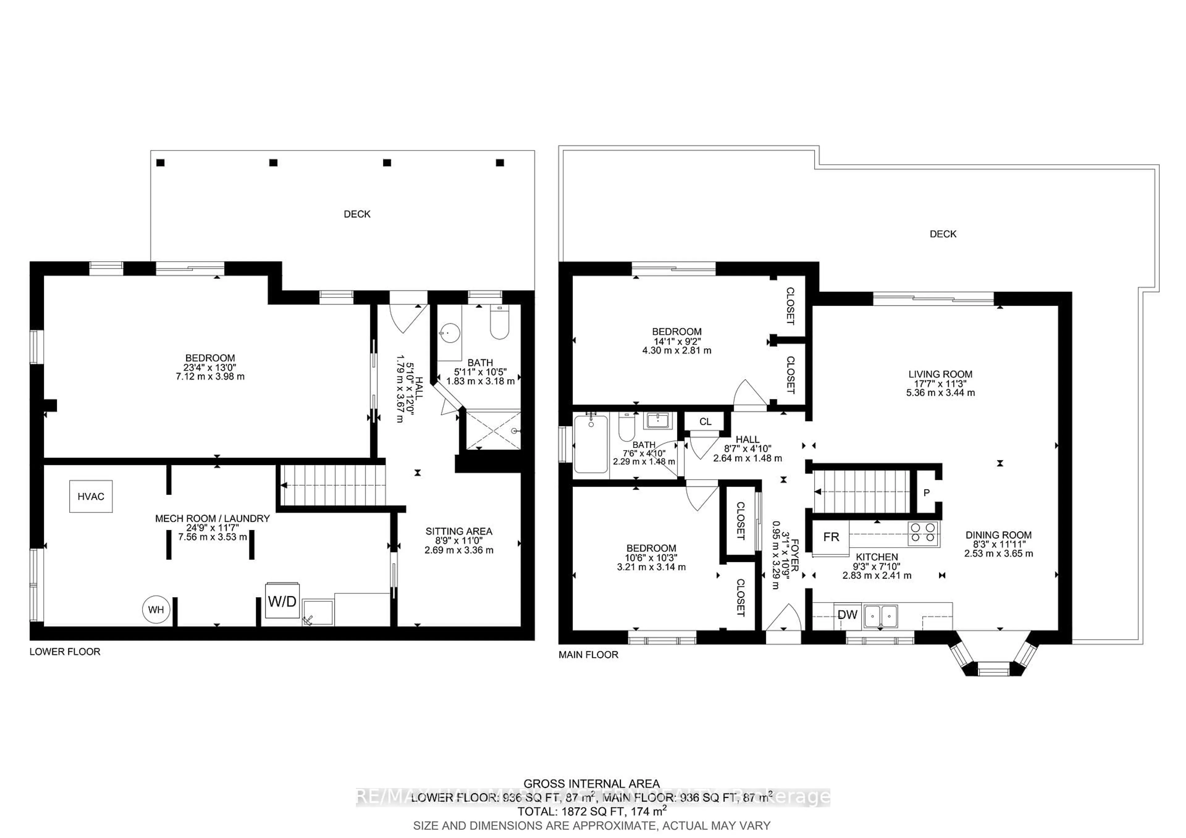 Floor plan for 4796 Thornton Rd, Oshawa Ontario L1H 0T4