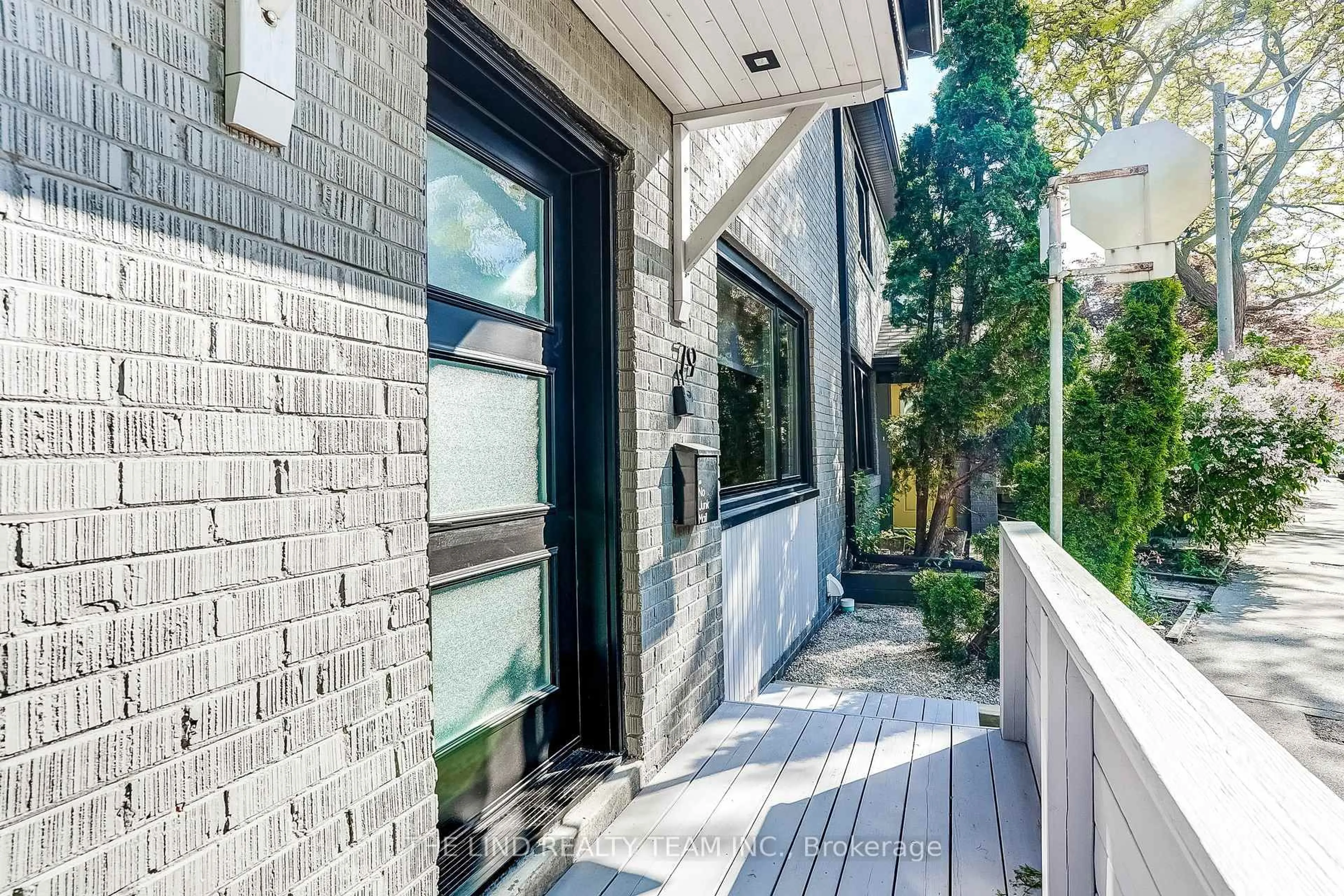 Home with brick exterior material, street for 79 Maughan Cres, Toronto Ontario M4L 3E6