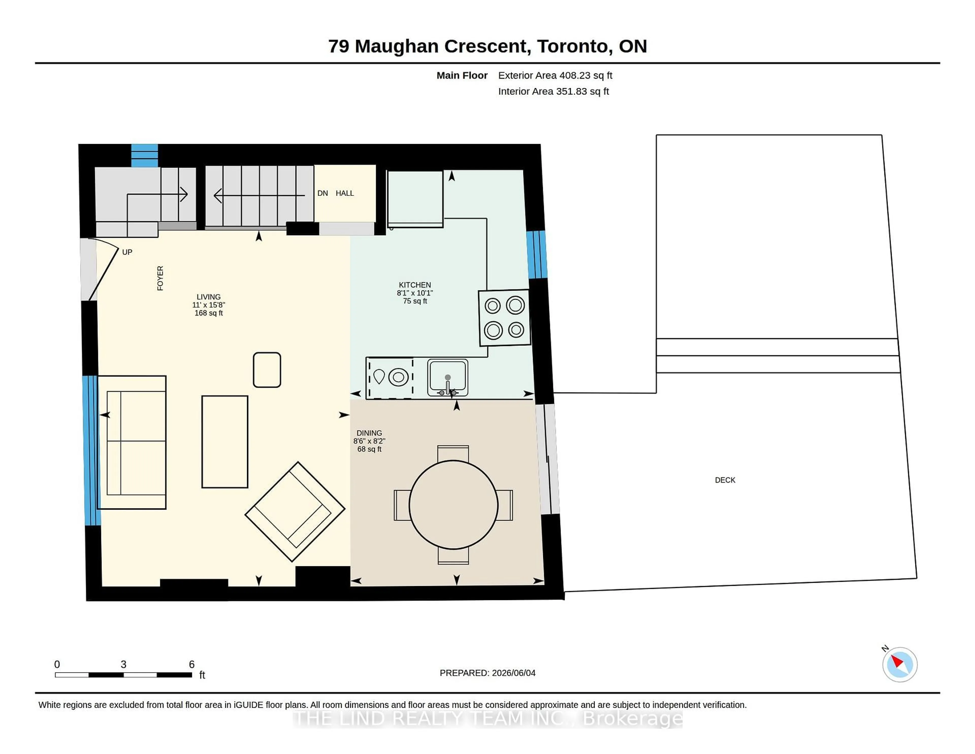 Floor plan for 79 Maughan Cres, Toronto Ontario M4L 3E6