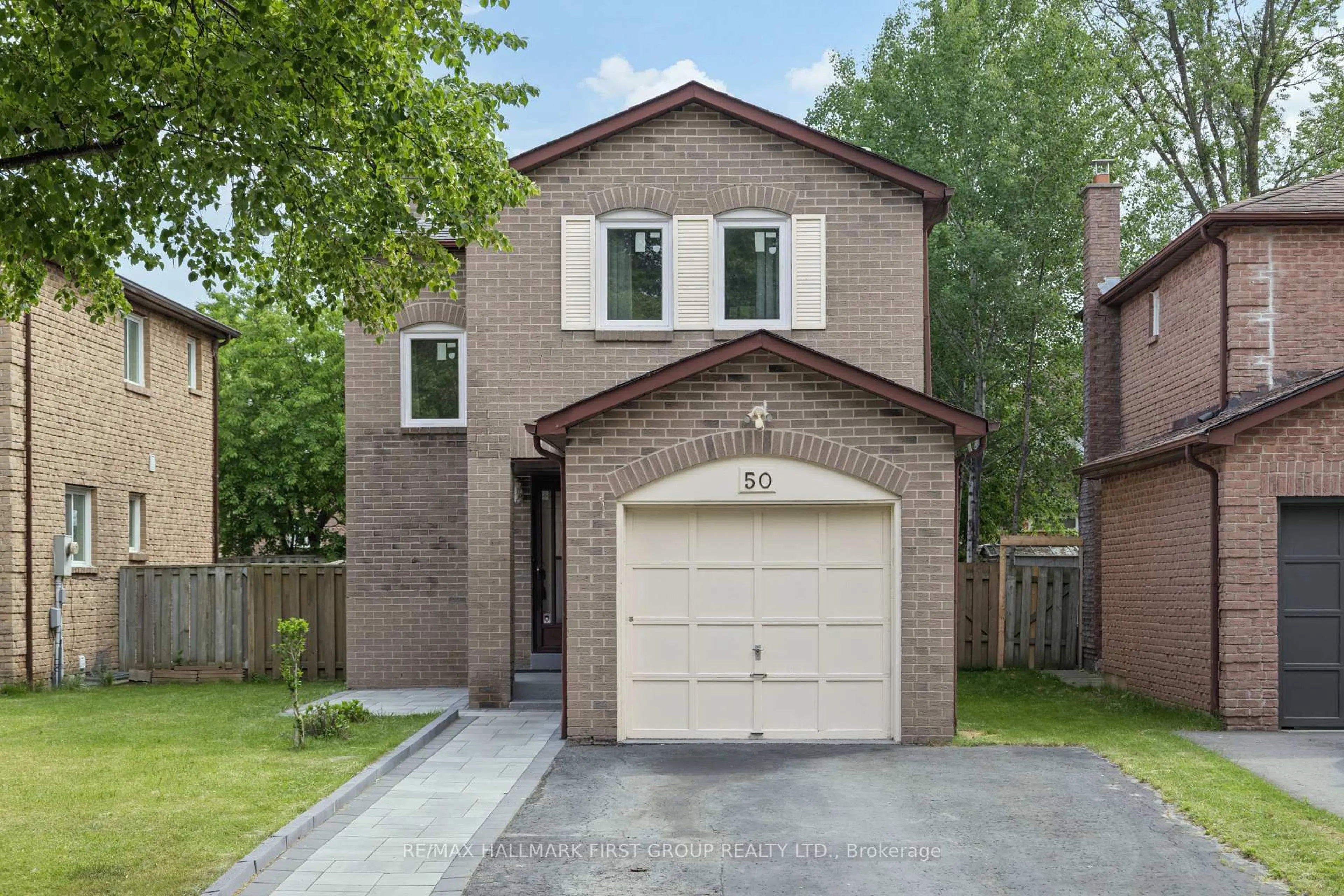 Home with brick exterior material, street for 50 Radford Dr, Ajax Ontario L1T 2G4