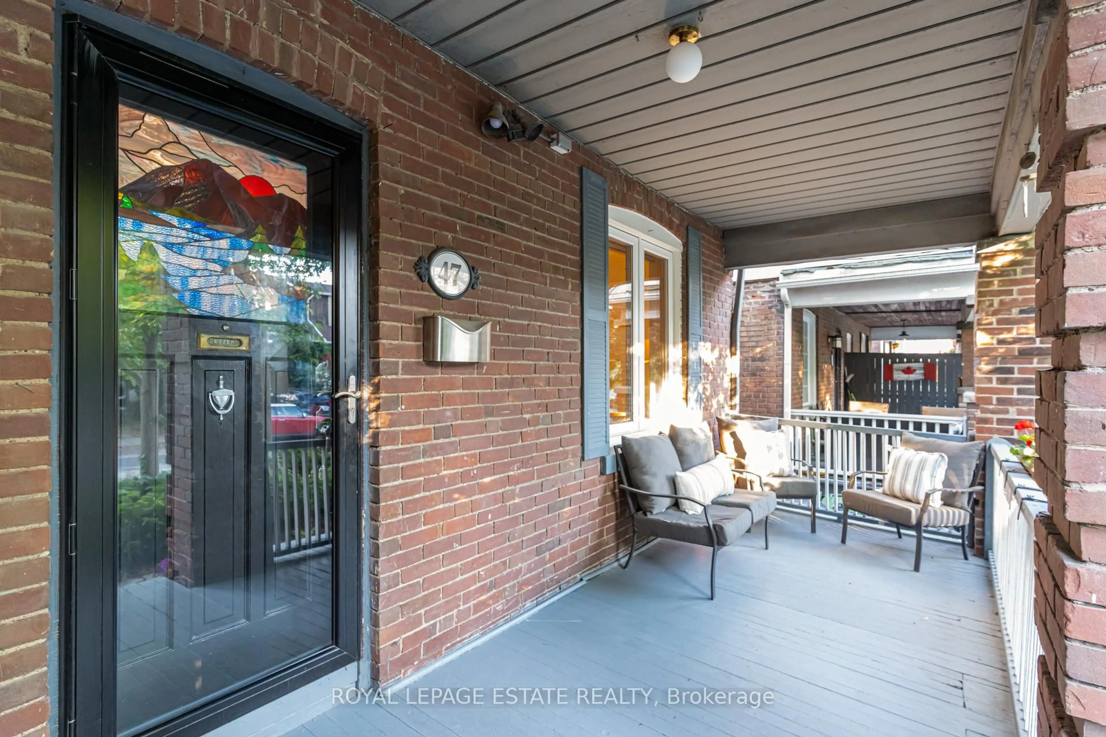 Patio, street for 47 Bowmore Rd, Toronto Ontario M4L 3H8