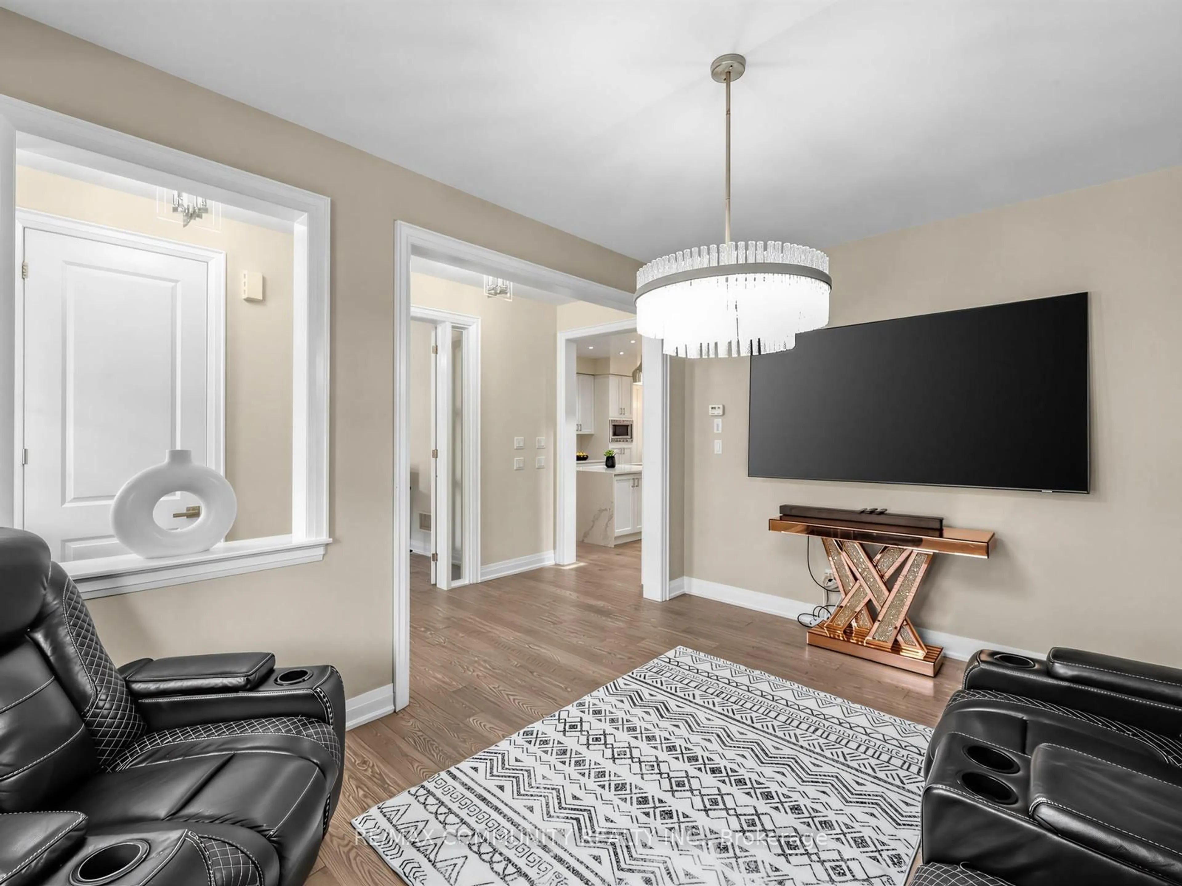 Living room with furniture, unknown for 9 Clutterbuck Lane, Ajax Ontario L1T 0N6