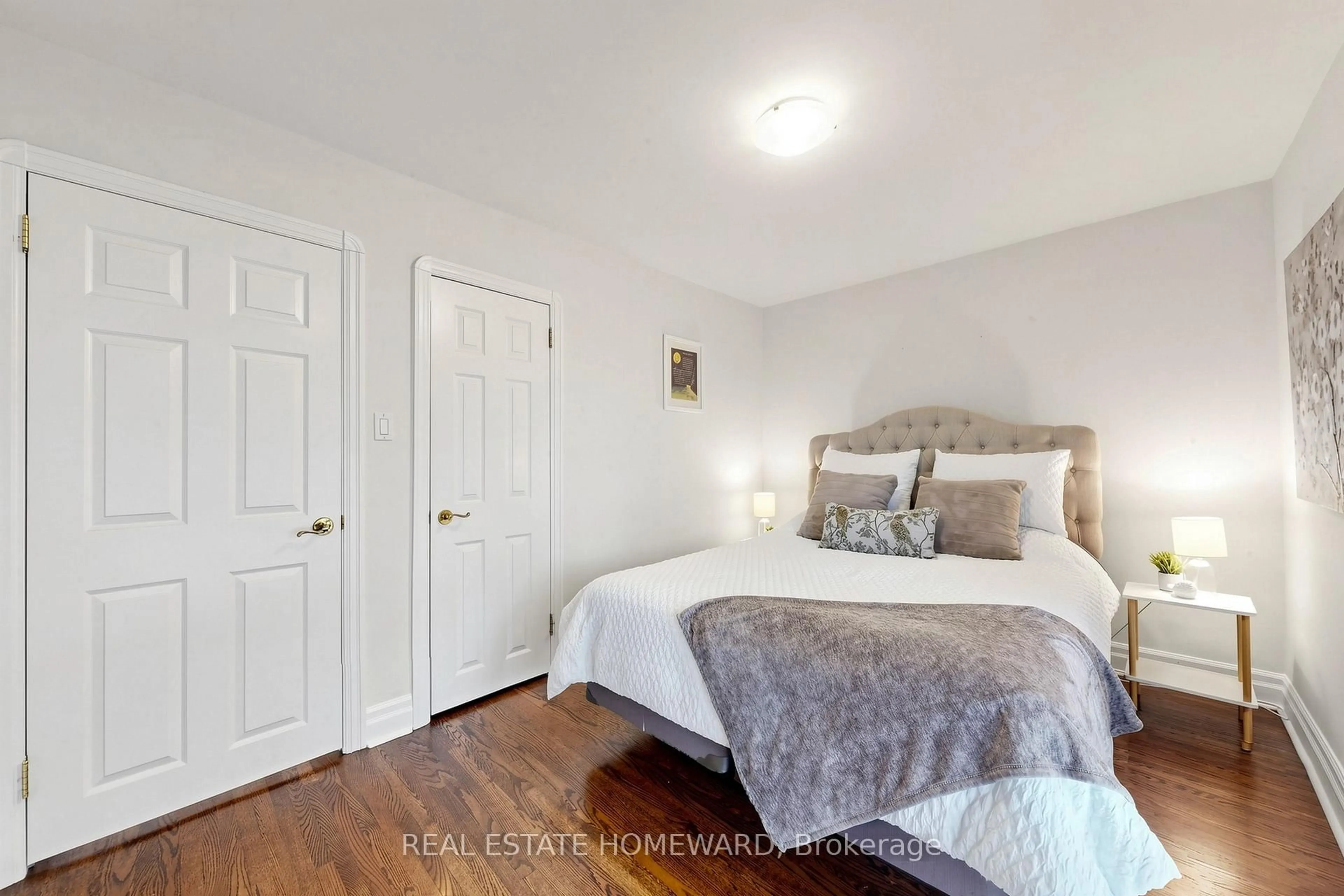Bedroom with bed, unknown for 40 Donora Dr, Toronto Ontario M4B 1B5