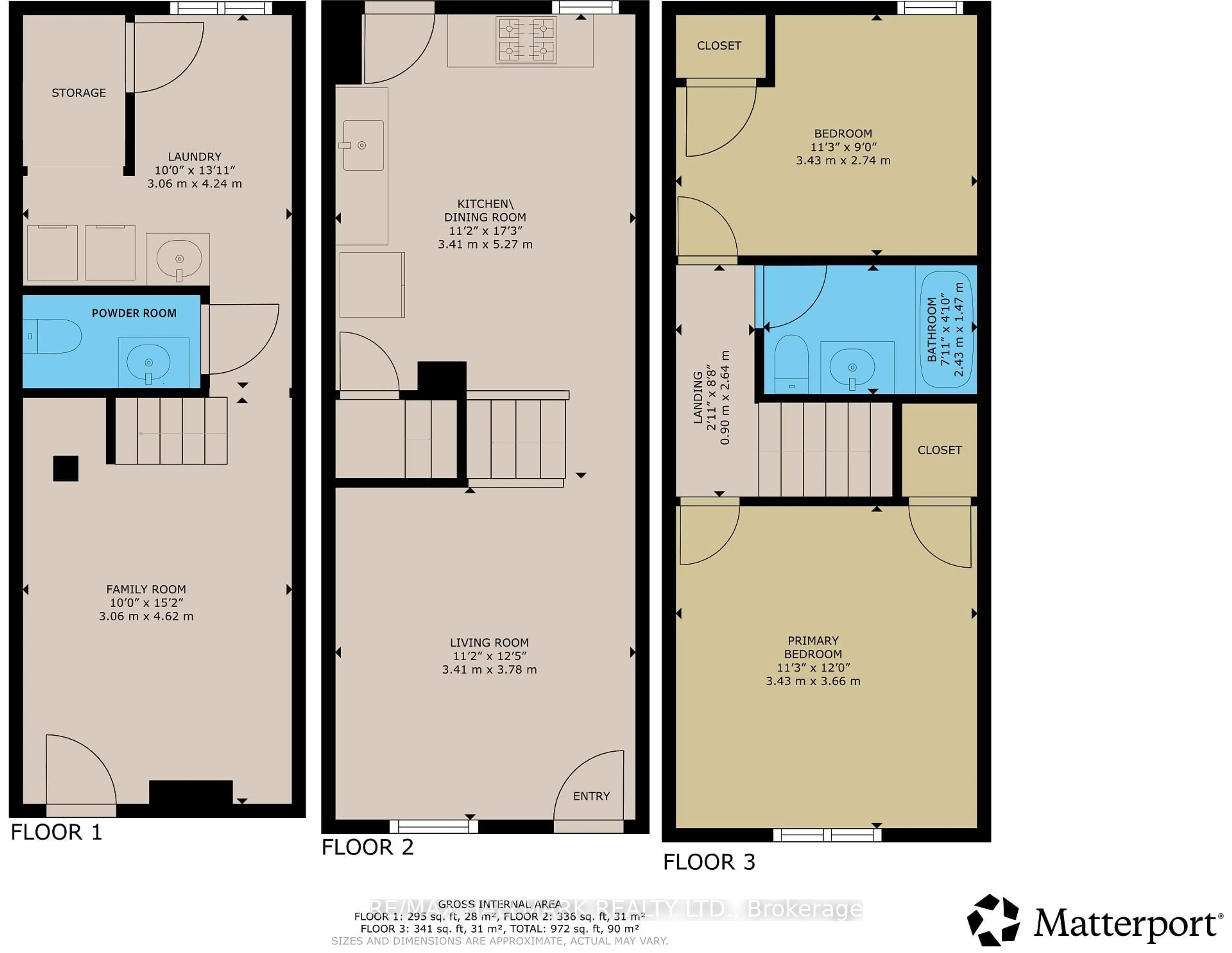Floor plan for 322 Highfield Rd, Toronto Ontario M4L 2V5
