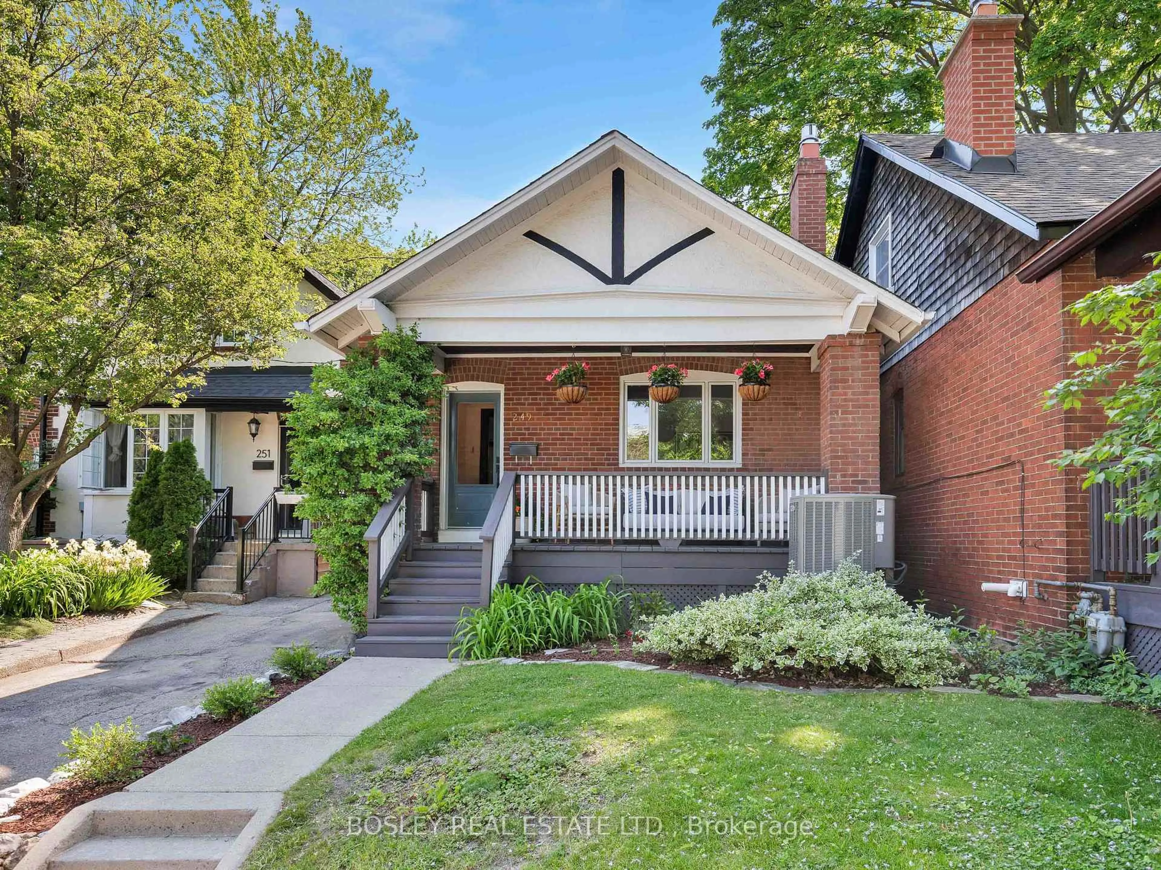 Home with brick exterior material, street for 249 Gainsborough Rd, Toronto Ontario M4L 3C7