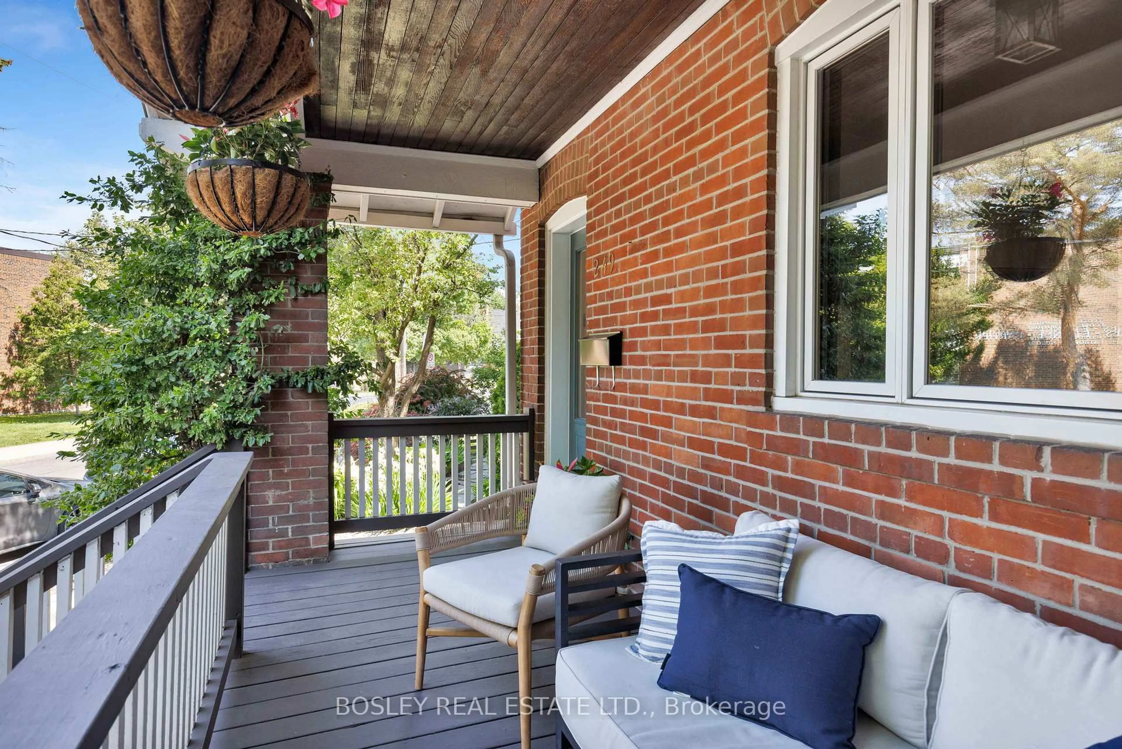 Home with brick exterior material, street for 249 Gainsborough Rd, Toronto Ontario M4L 3C7