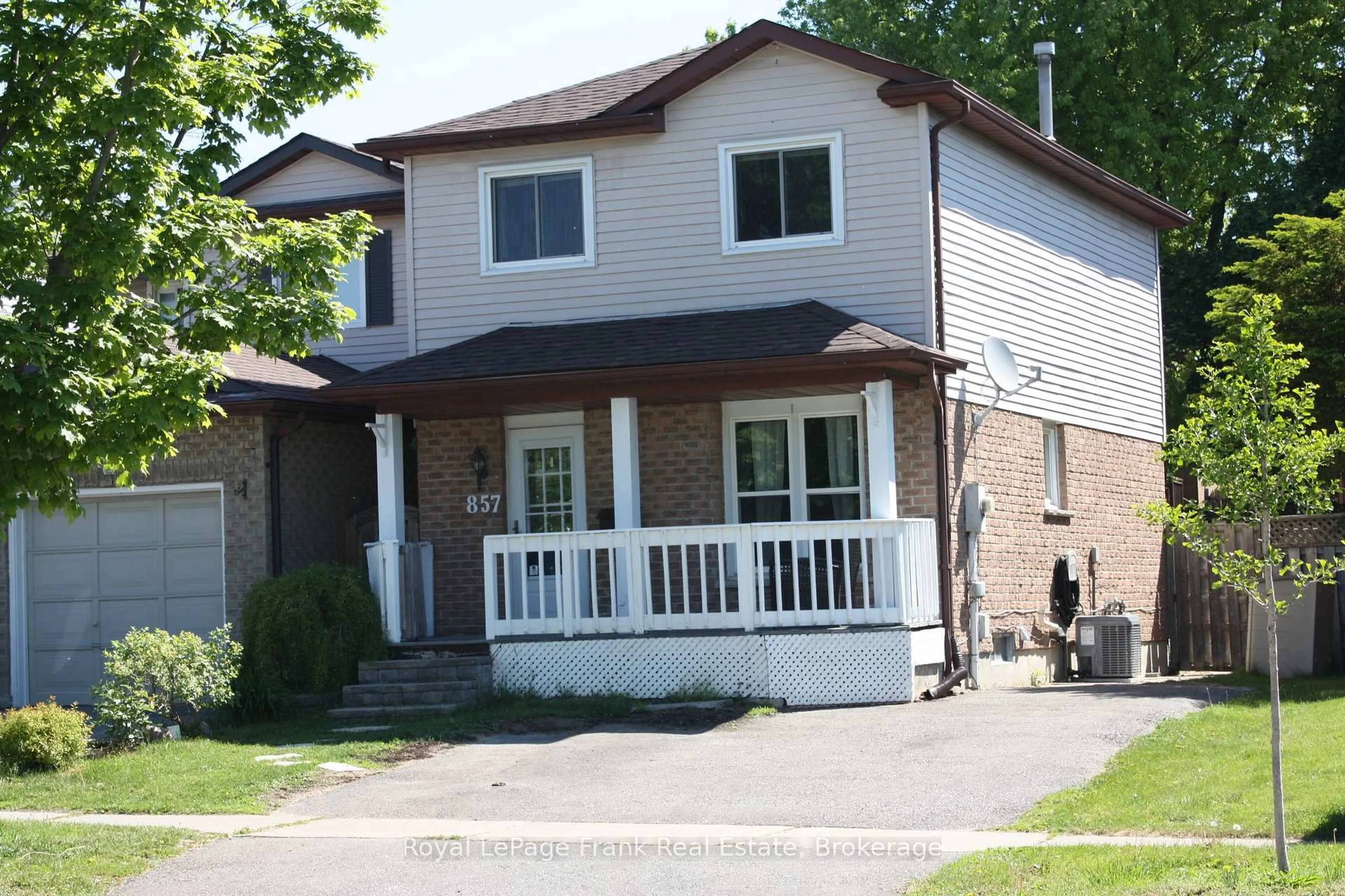 Home with vinyl exterior material, street for 857 Attersley Dr, Oshawa Ontario L1K 1T9