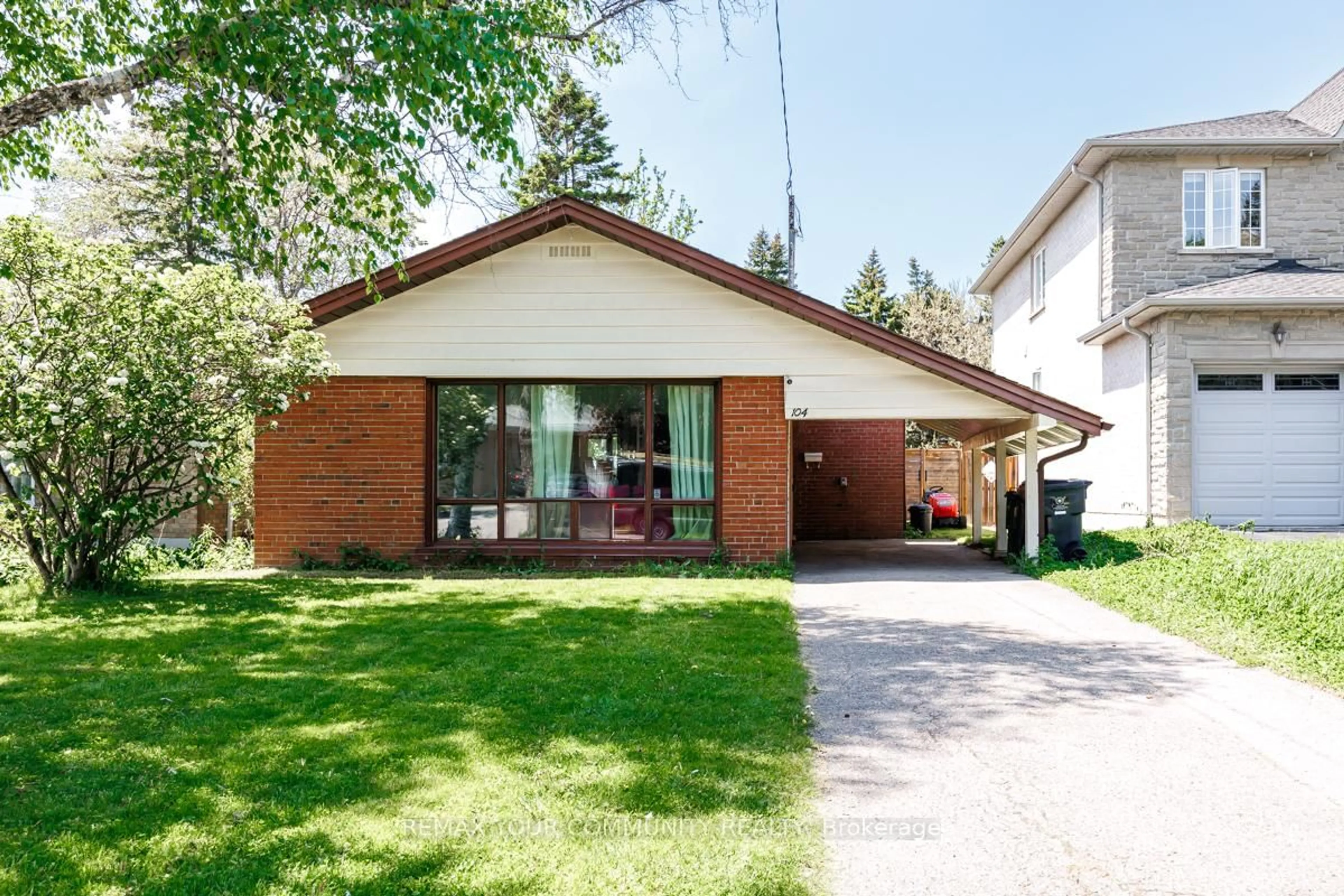 Home with brick exterior material, street for 104 Haileybury Dr, Toronto Ontario M1K 4X5