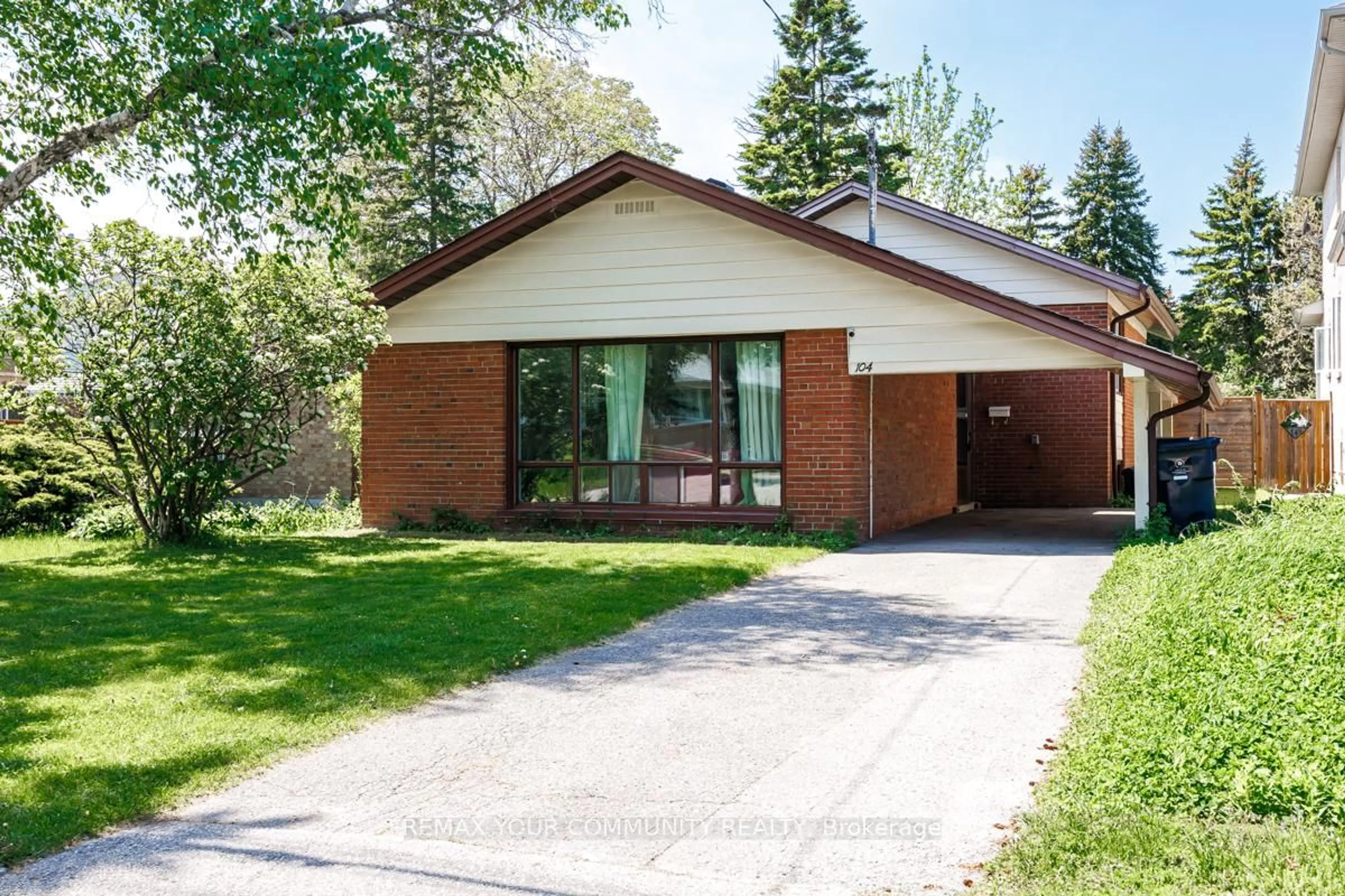 Home with brick exterior material, street for 104 Haileybury Dr, Toronto Ontario M1K 4X5