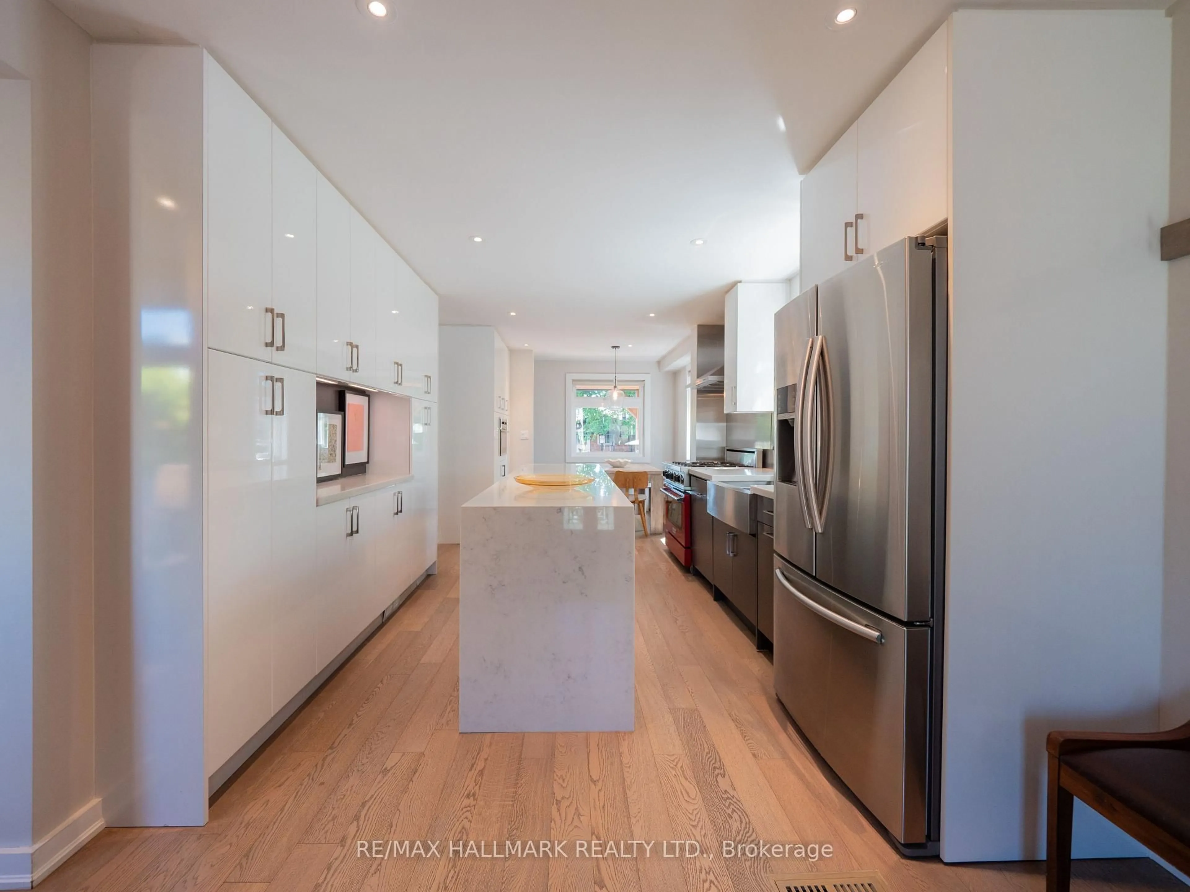 Contemporary kitchen, wood/laminate floor for 333 Monarch Park Ave, Toronto Ontario M4J 4T4