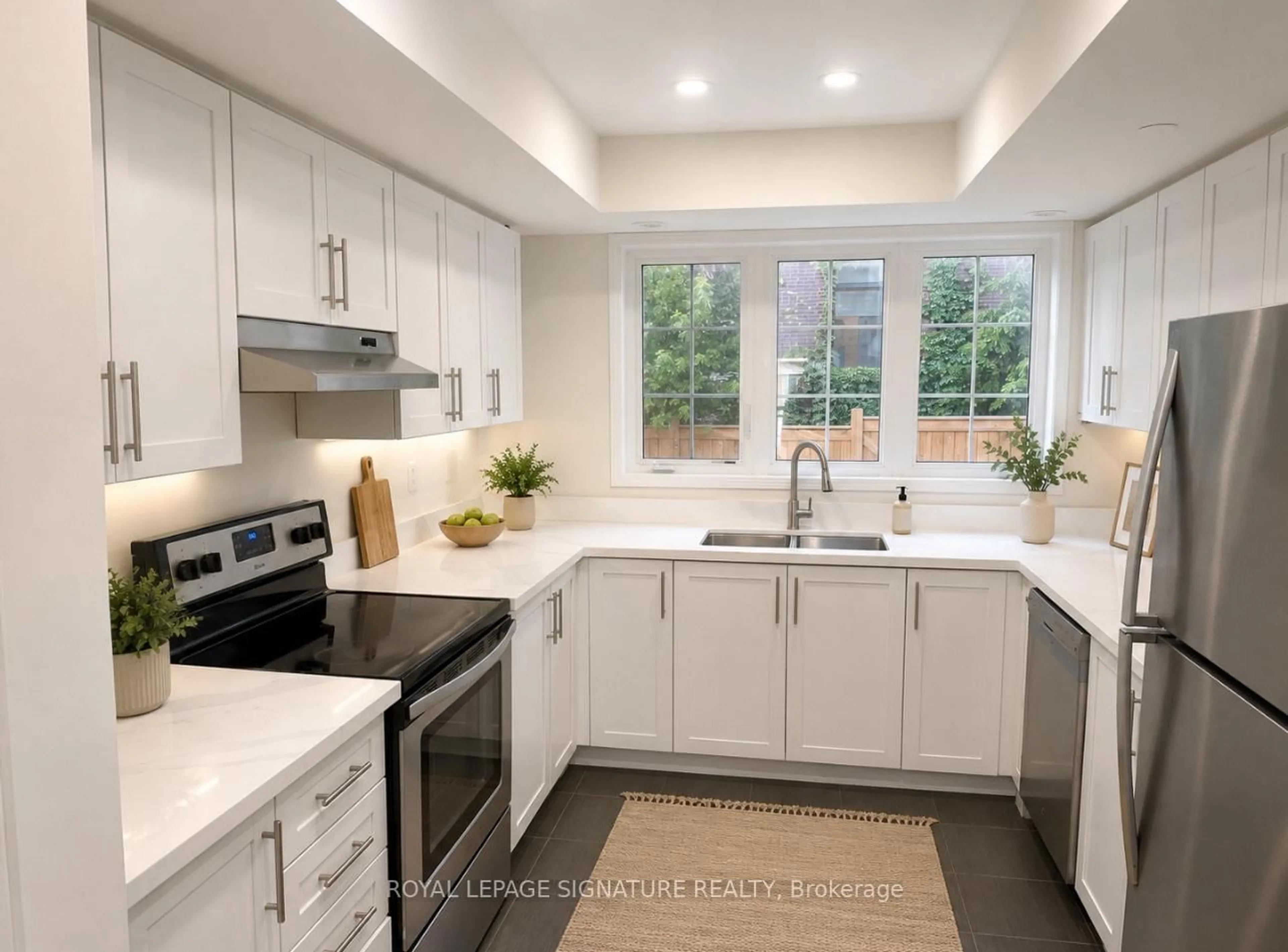 Contemporary kitchen, ceramic/tile floor for 2494 Rosedrop Path #204, Oshawa Ontario L1L 0L2