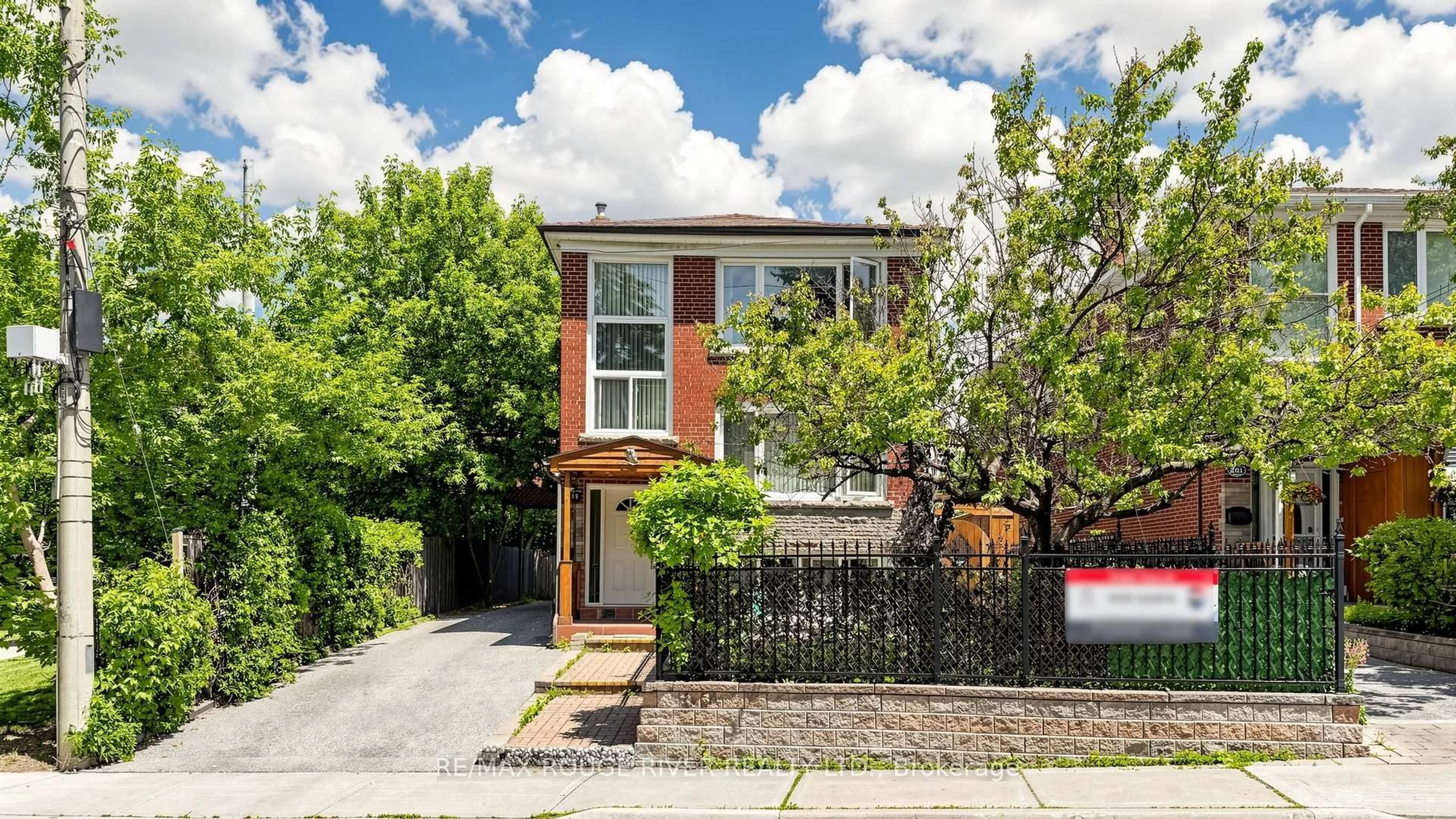 Home with brick exterior material, street for 263 Oak Park Ave, Toronto Ontario M4C 4N4